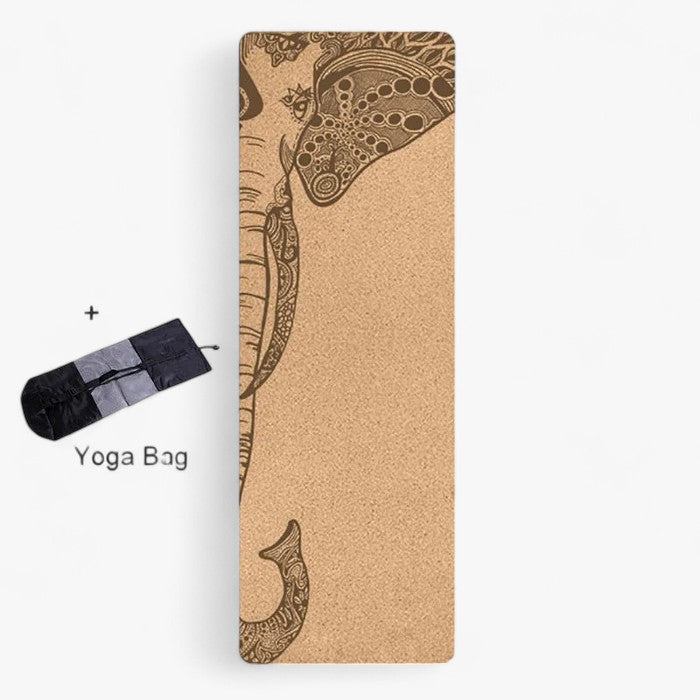 Sofia | Tappetino da yoga in sughero naturale - Elefante - yoga mat - Concept Palermo