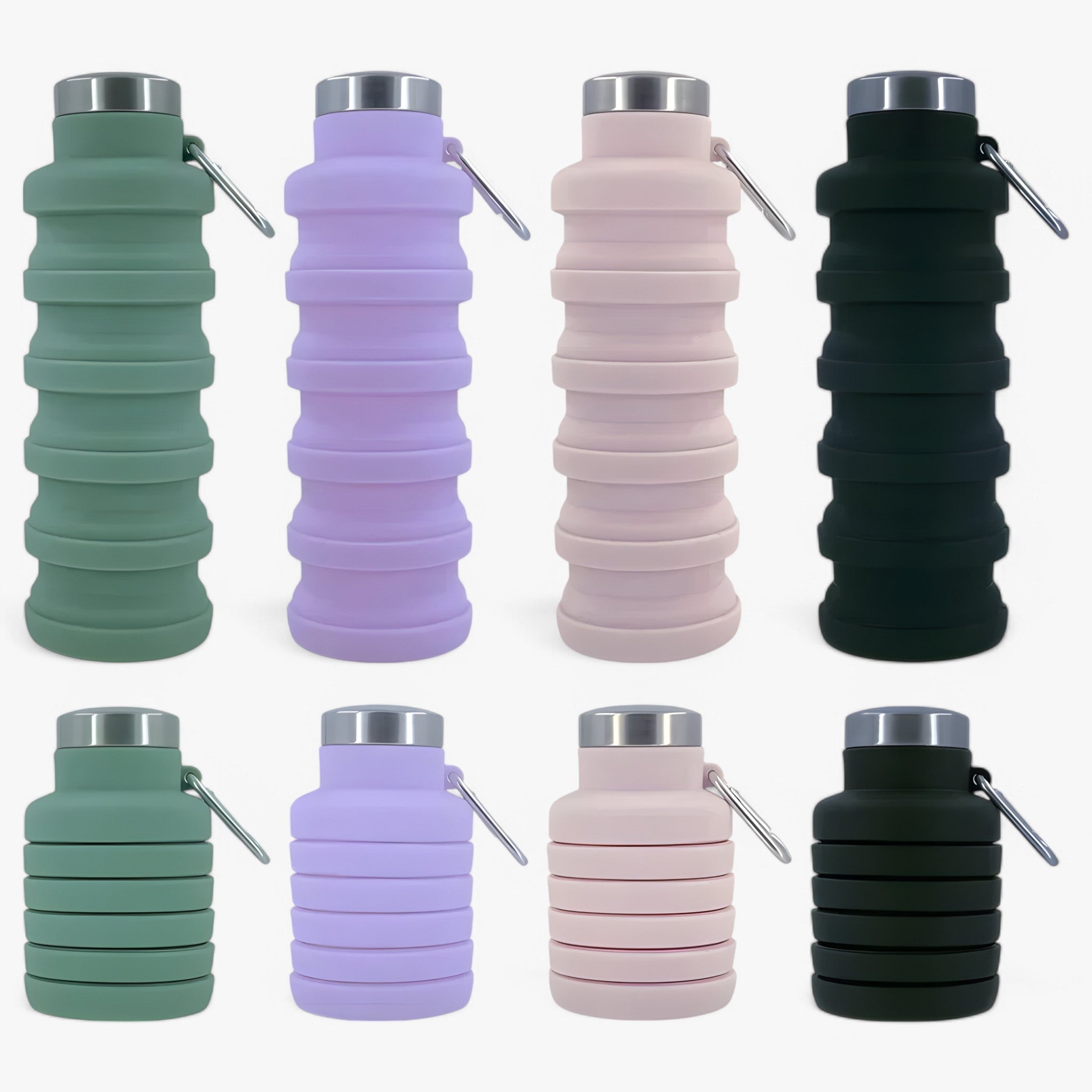 Borraccia in silicone pieghevole da 500ml - - 500ml silicone water bottle - Concept Palermo
