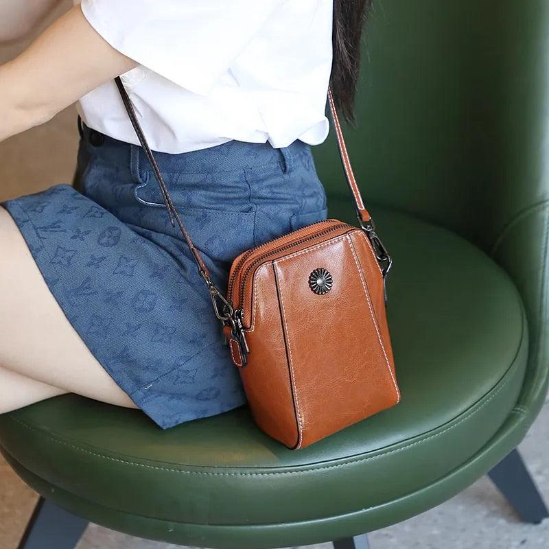 LeatherBag™ - Custodia per cellulare - - Bags Shoulder Bags women bags womens wallet - Concept Palermo