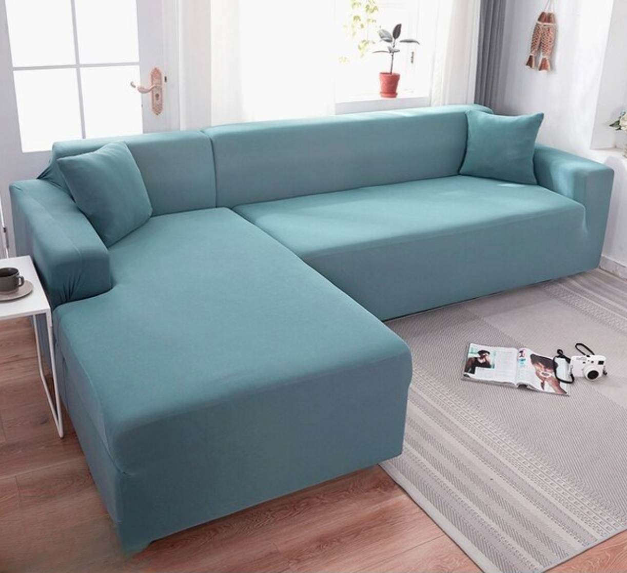 SofCove - Copridivano lavabile | prolunga la durata, idrorepellente, elastico - Blu - cover elastic band Sofa Sofa cover Washable cover - Concept Palermo