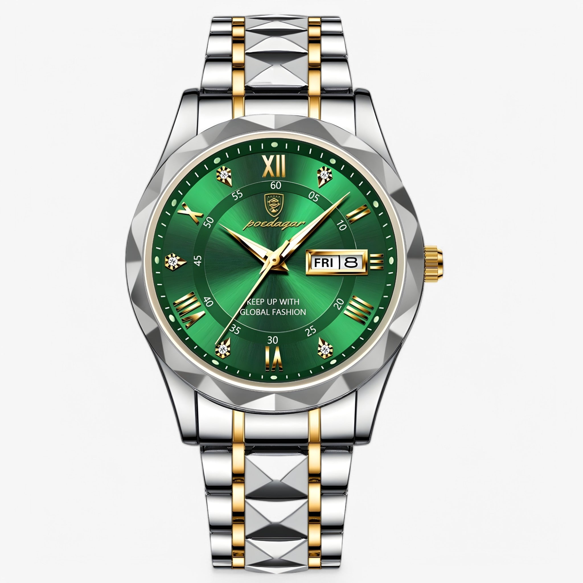 Livio™ | Orologi da polso di lusso per uomini - Verde Argento - watches WATCHES FOR MEN wistwatches - Concept Palermo