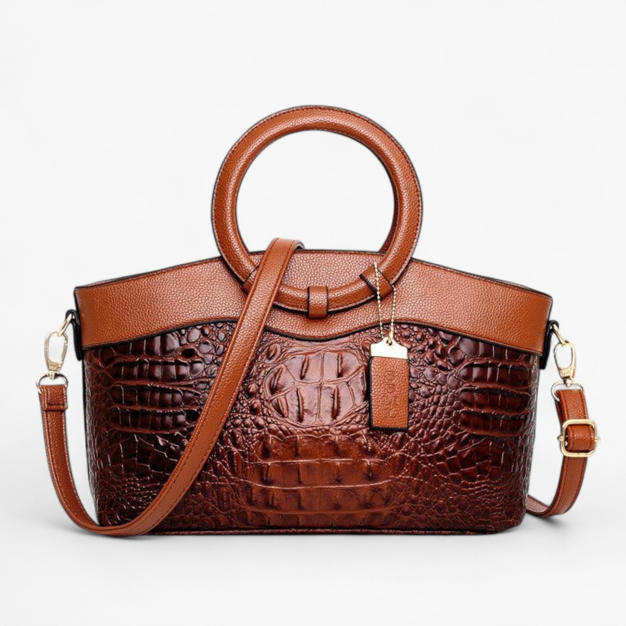 LuxeCroco™ - Borse da donna di lusso - Marrone caramello - Bags handbags Women's handbags - Concept Palermo