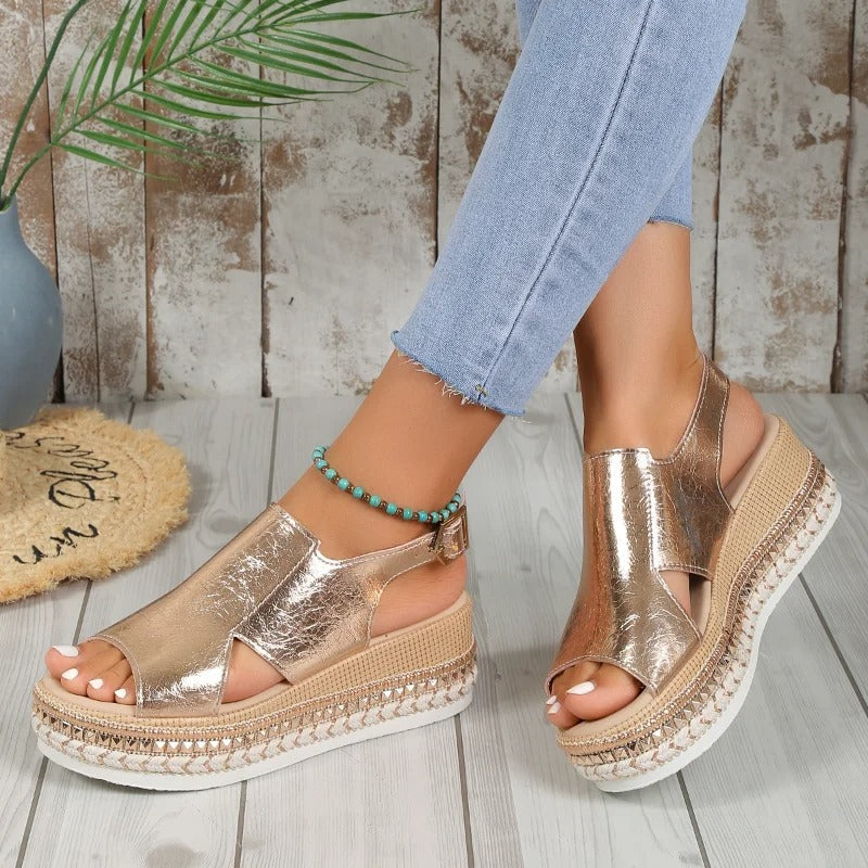 Jade - Sandali medici comfort da donna - Oro - sandals women sandals - Concept Palermo