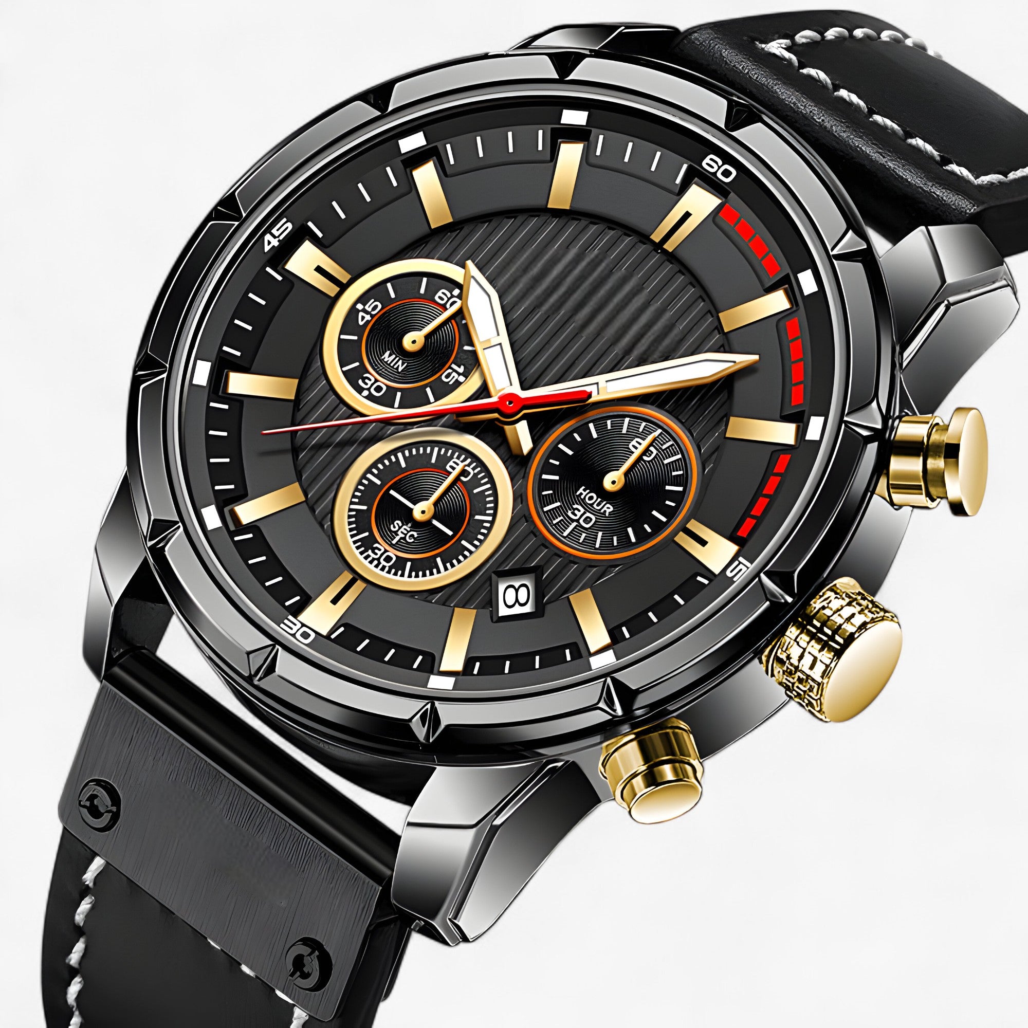 DOM Titan | Orologio da Uomo - Stile Robusto con Luce Integrata - - new_for_google_may Watches - Concept Palermo