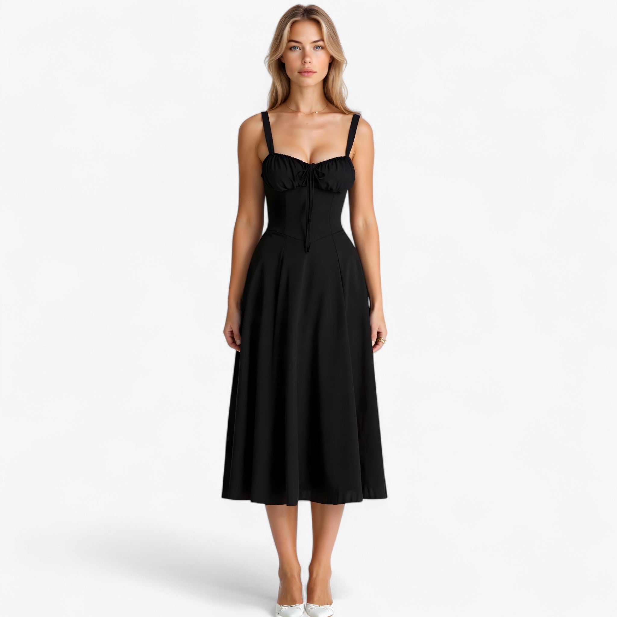 Lana - Vestito a vita - Nero - - Concept Palermo