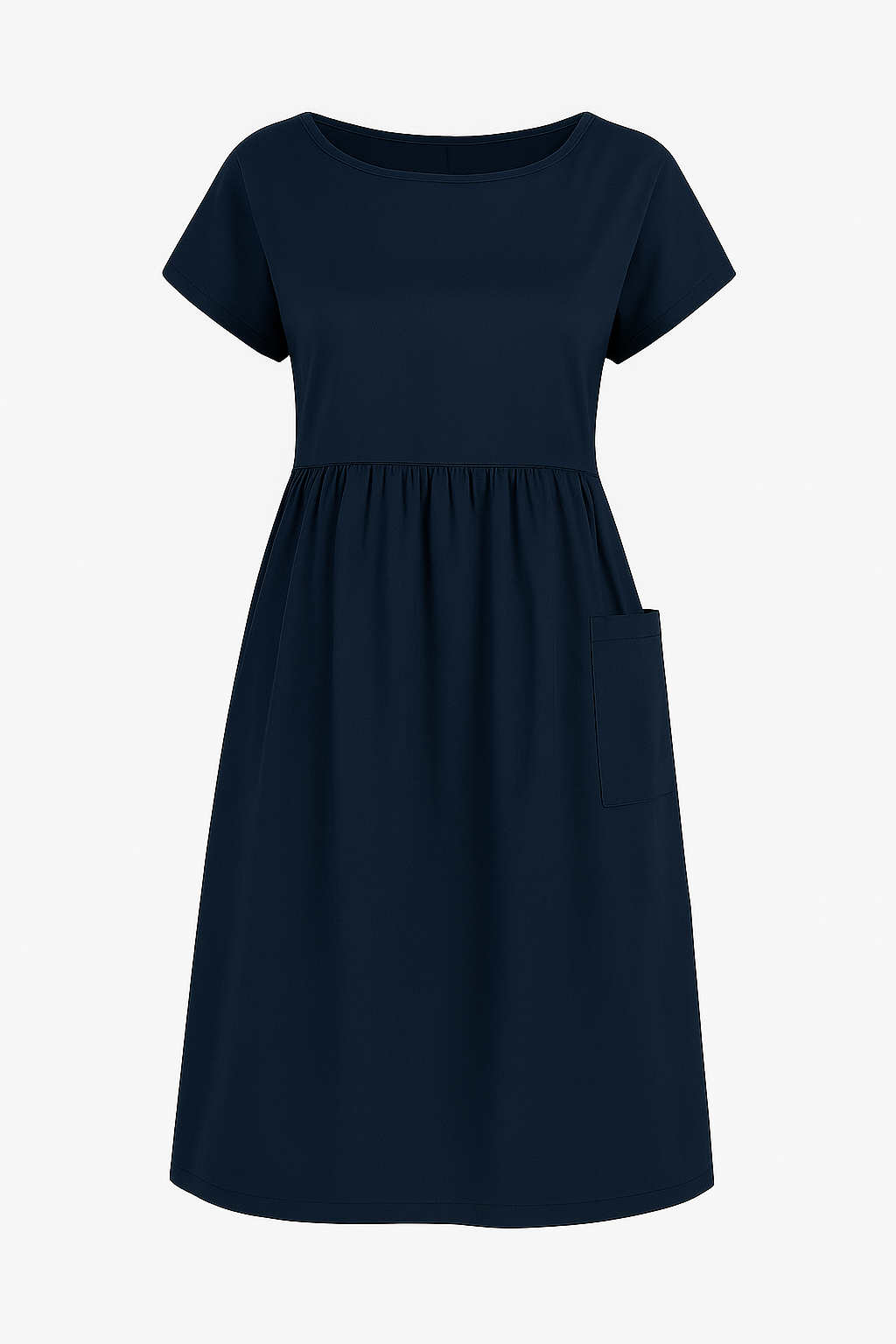 Eustasia | Vestito estivo casual con tasche - Blu scuro - cute summer dress Dresses female dress - Concept Palermo