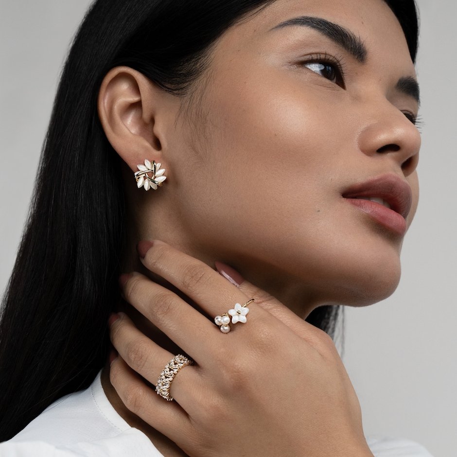 Orecchini di opale d'oro - - earrings GLAMOROUS Specialoccasionjewelry - Concept Palermo