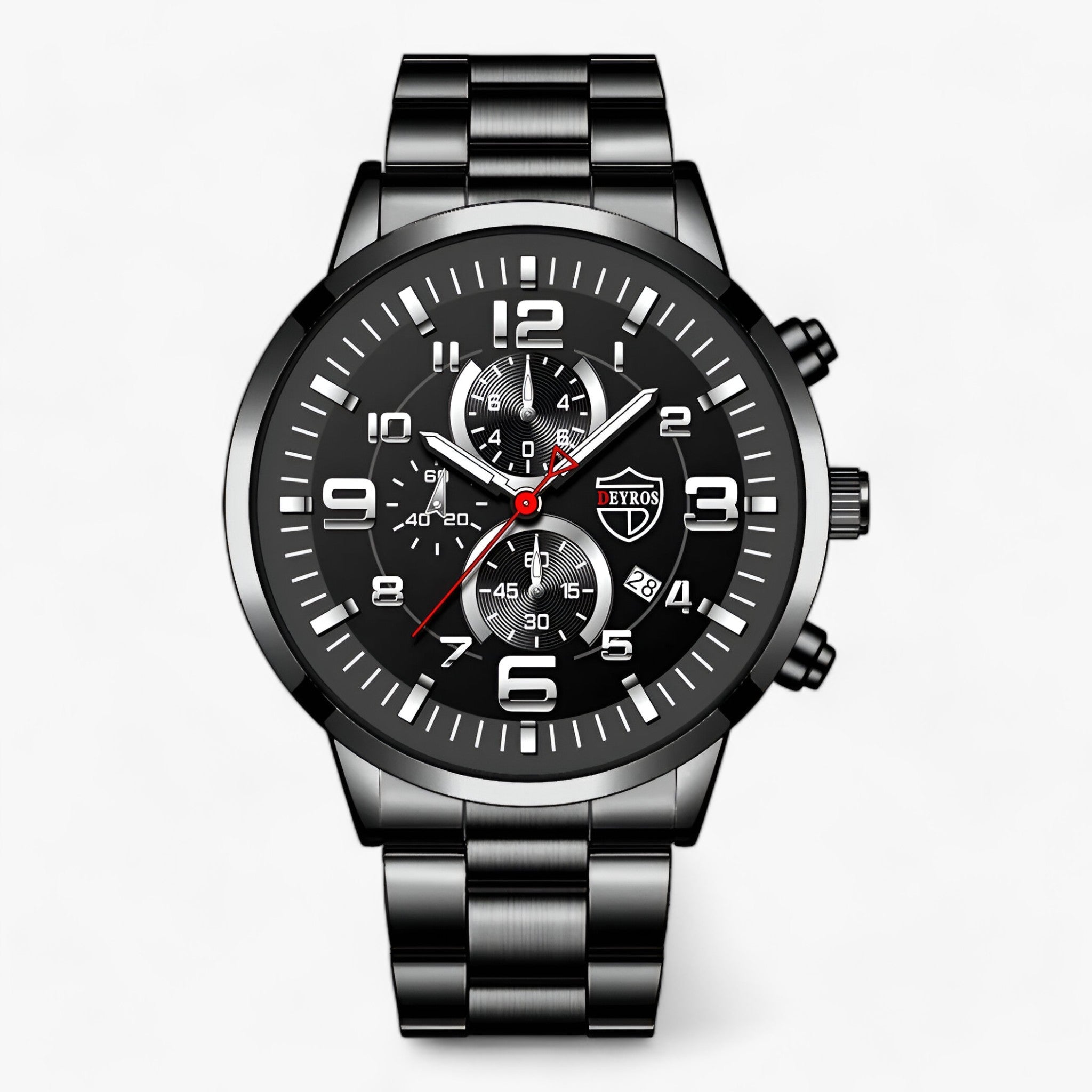 ZENITH | Elegante Ur - La Combinazione Ideale di Stile e Funzionalità - Nero Argento - men - Concept Palermo