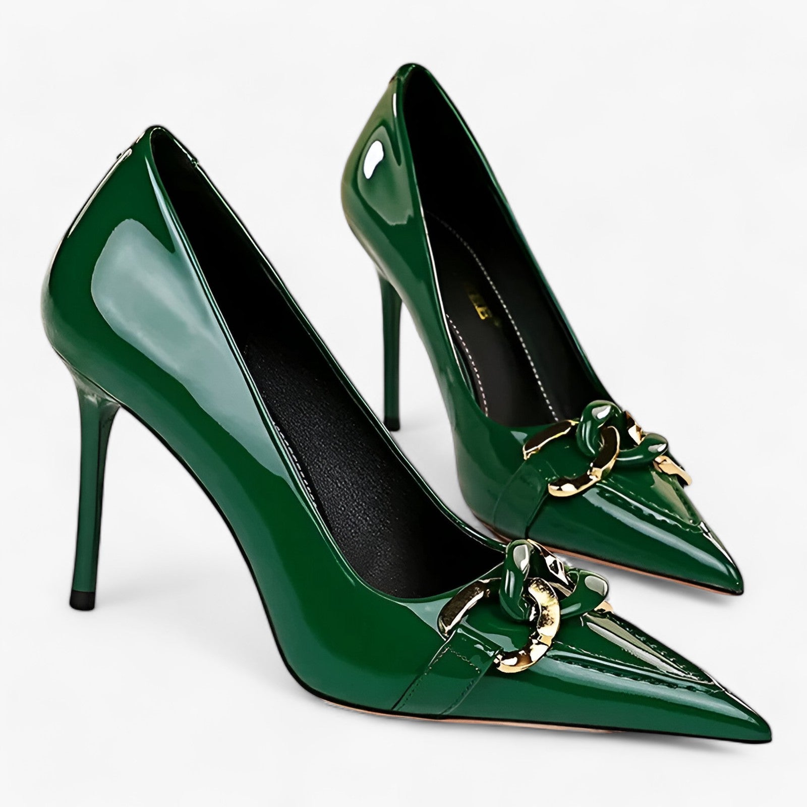 Décolleté Eleganti con Tacco Alto | Ideali per uno Stile di Tendenza - Verde - 0-3cm 5472 basic CHAIN DRESS fashion Fits true to size Mainland China Pointed toe PU Pumps Rubber SLIP-ON Solid Summer Super High (8cm-up) take your normal size Thin Heels WOMEN Yes - Concept Palermo