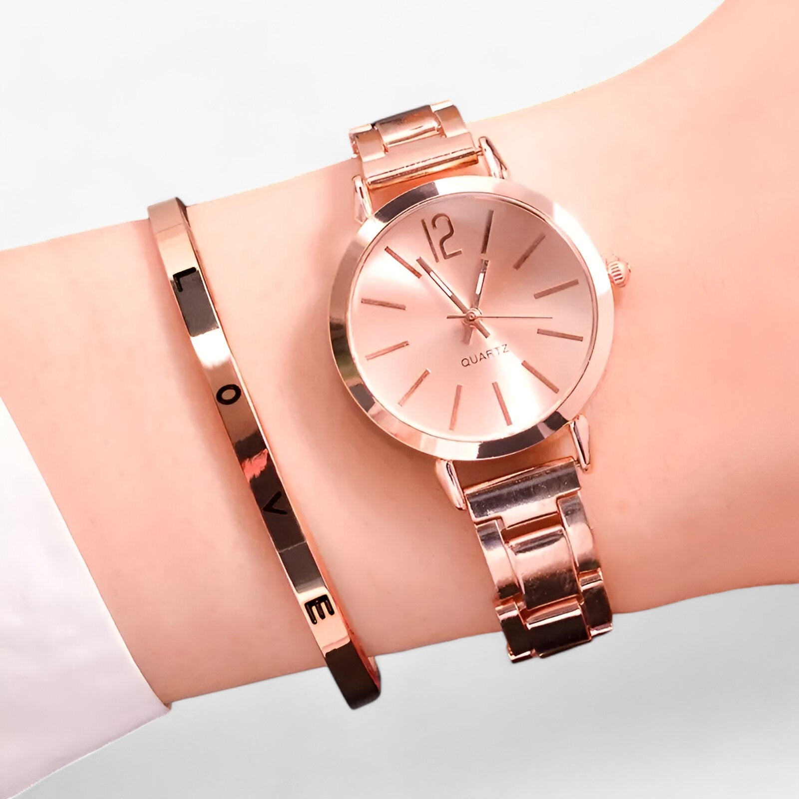 ELOISE | Orologio in lega digitale - Design elegante per un'eleganza senza tempo - Set in oro rosa - - Concept Palermo