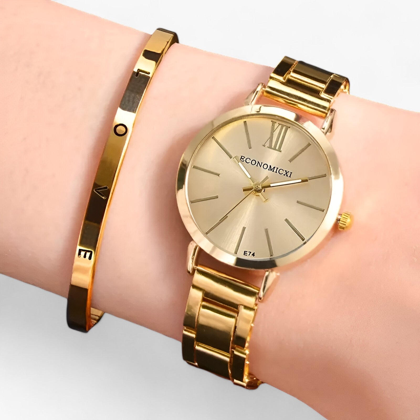 ELOISE | Orologio in lega digitale - Design elegante per un'eleganza senza tempo - Set d'oro - - Concept Palermo