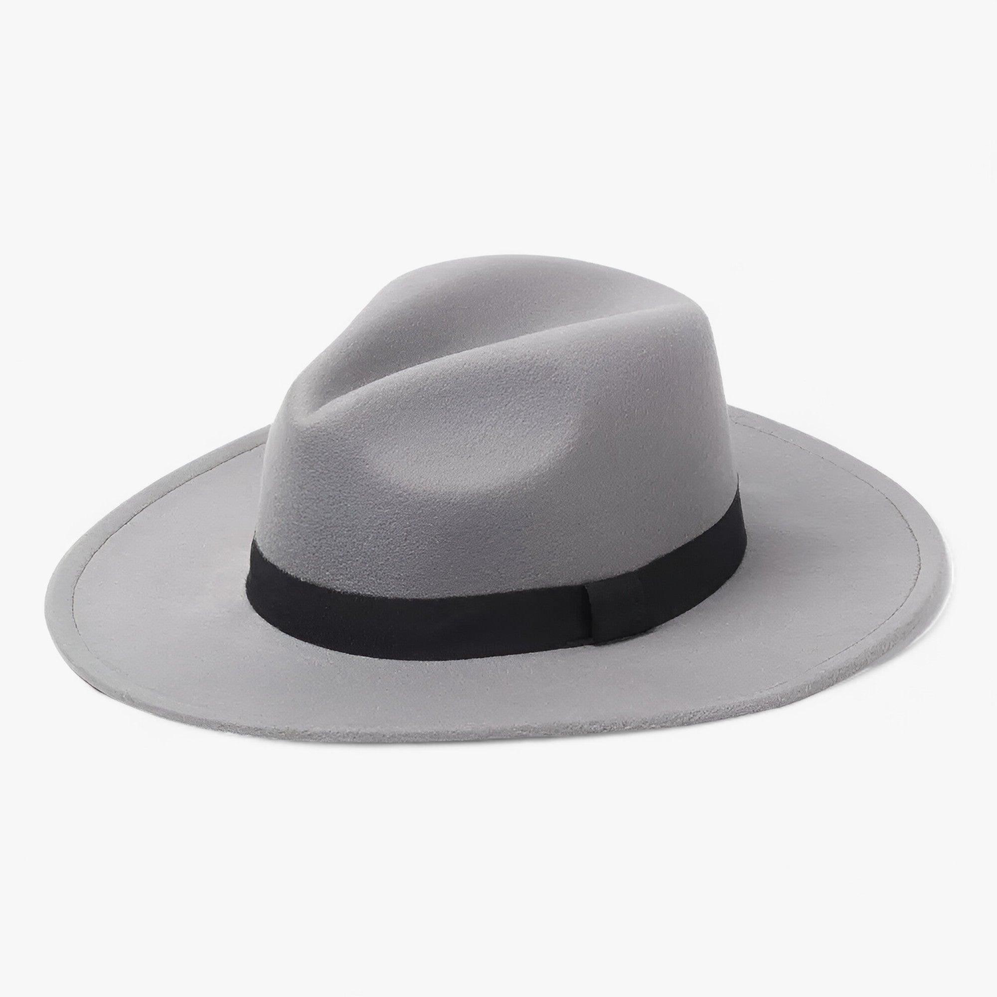 Alexis | Cappello fedora vintage unisex in lana - Stile intramontabile per il clima fresco - Grigio - Hat sun hat WOMEN - Concept Palermo
