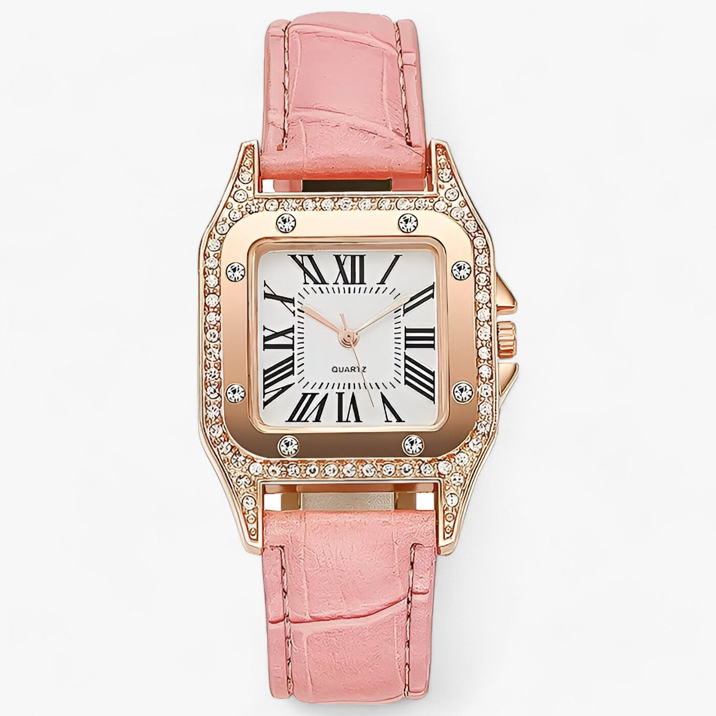 BERTHA | Quadrante Esclusivo in Pelle di Quarzo - Lusso Unito e Comfort Incomparabile - Rosa - female watch ladies watch watch for women Waterproof women watch wrist watches for women - Concept Palermo