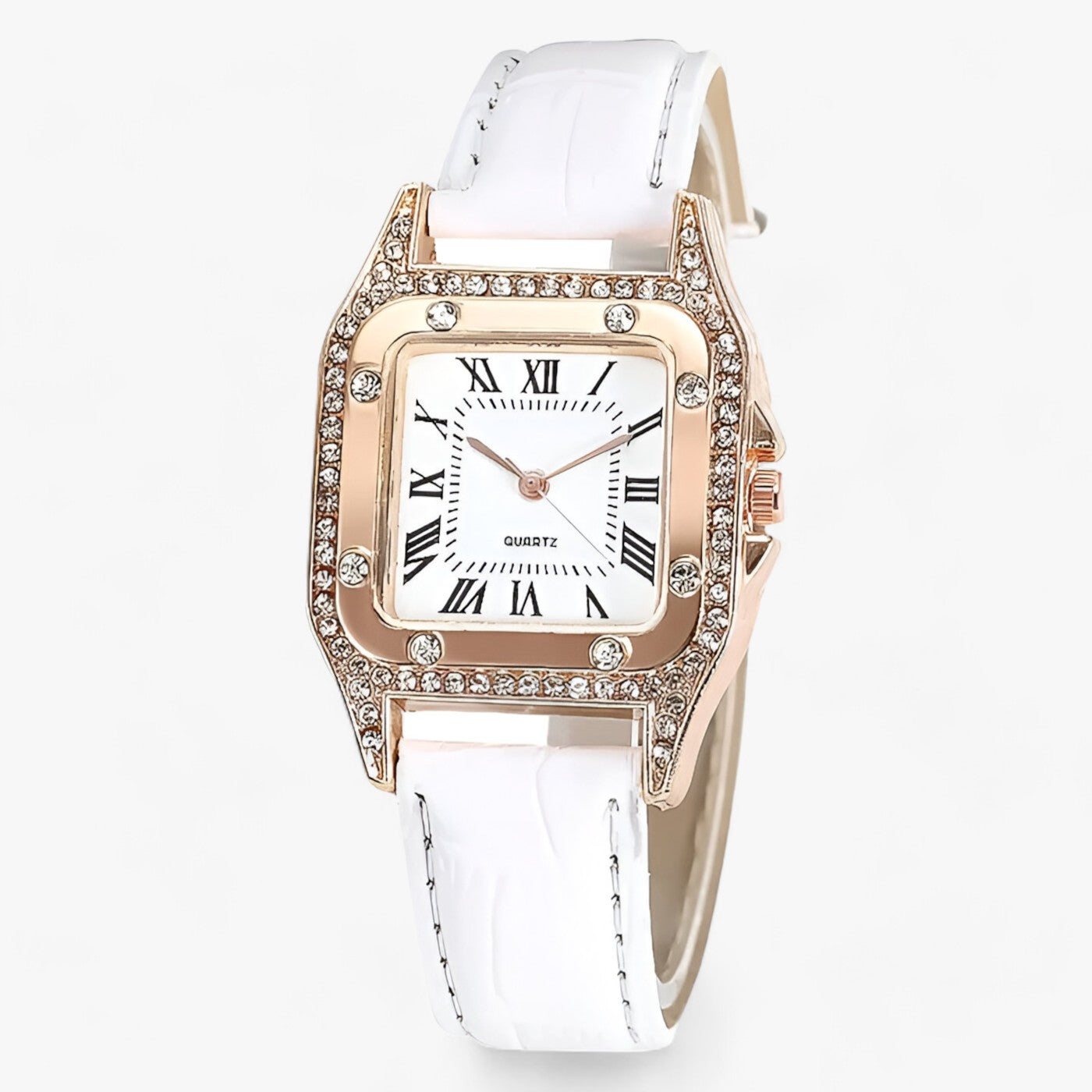 BERTHA | Quadrante Esclusivo in Pelle di Quarzo - Lusso Unito e Comfort Incomparabile - Bianco - female watch ladies watch watch for women Waterproof women watch wrist watches for women - Concept Palermo