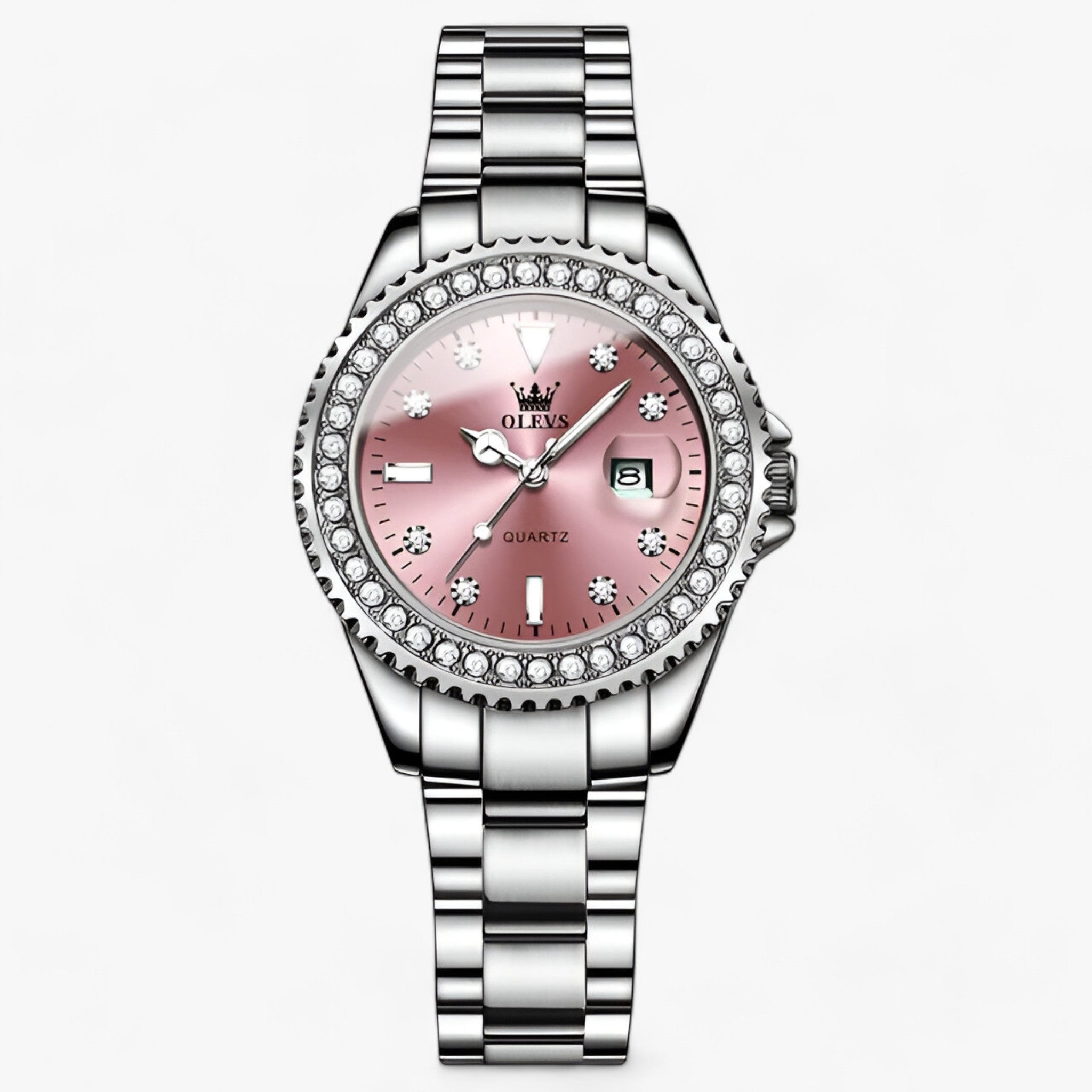 ELKE | Moda femminile - Design elegante minimalista con funzionalità moderna - Argento Rosa-GDBF - watch watch for women watches women women watch - Concept Palermo