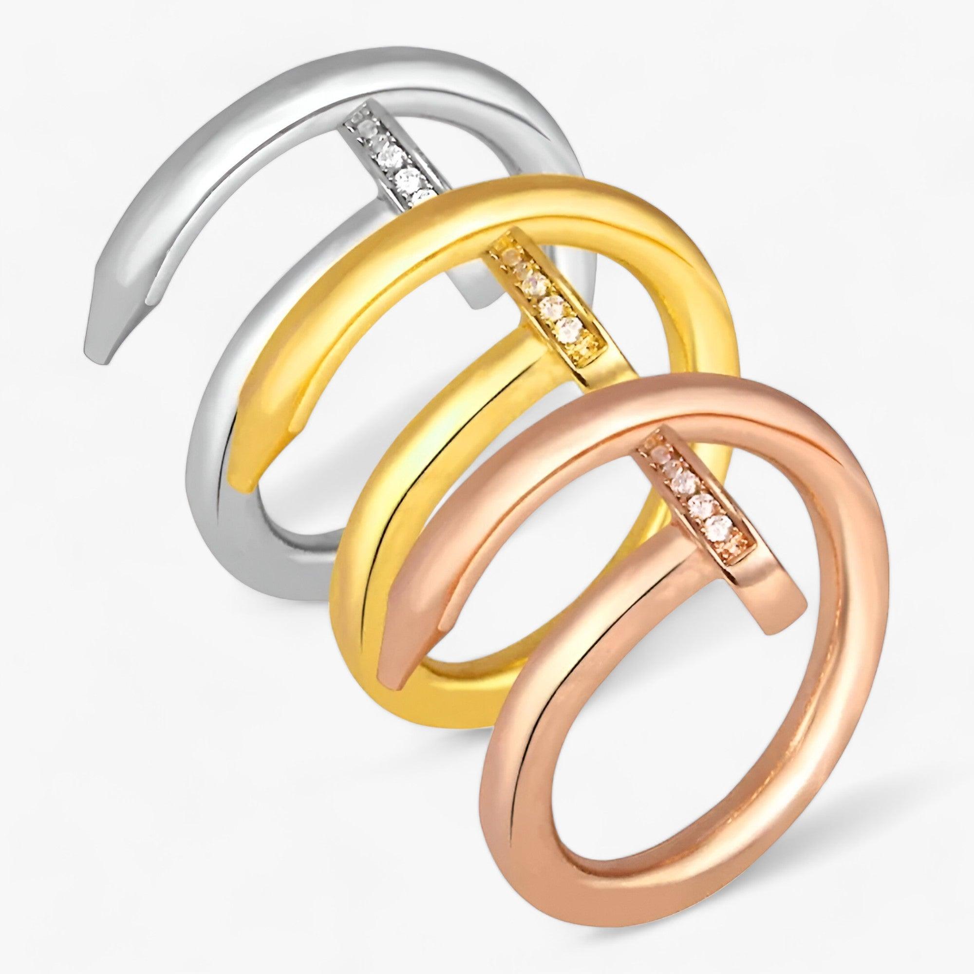 AMELIA | Anello con chiodo - Per uno stile trendy e versatile - - Rings womens ring - Concept Palermo