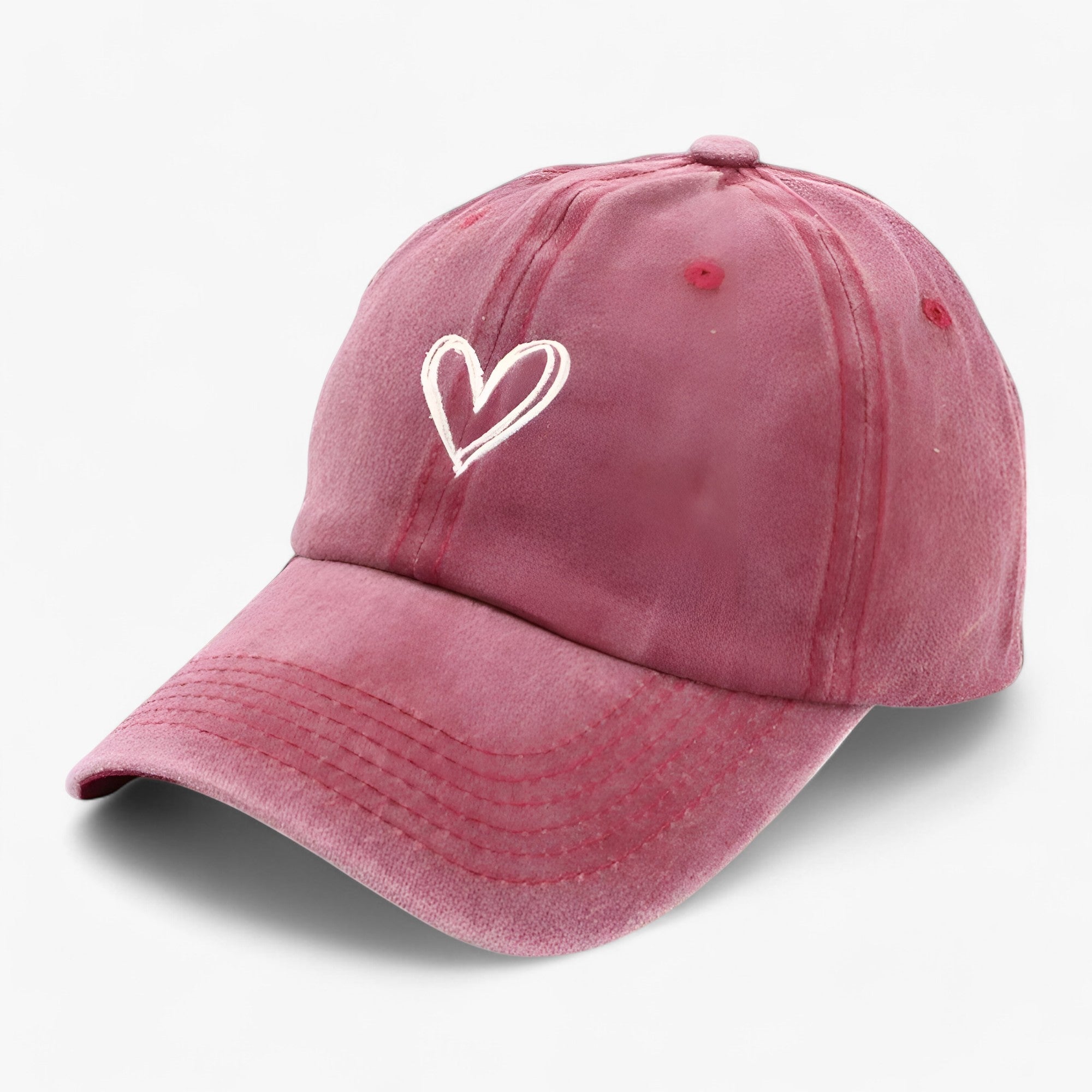 Kärlek | Cappellino da baseball regolabile - Charme retrò & Protezione solare - Bordeaux - Adjustable Baseball caps Decorate OUTDOOR WOMEN - Concept Palermo
