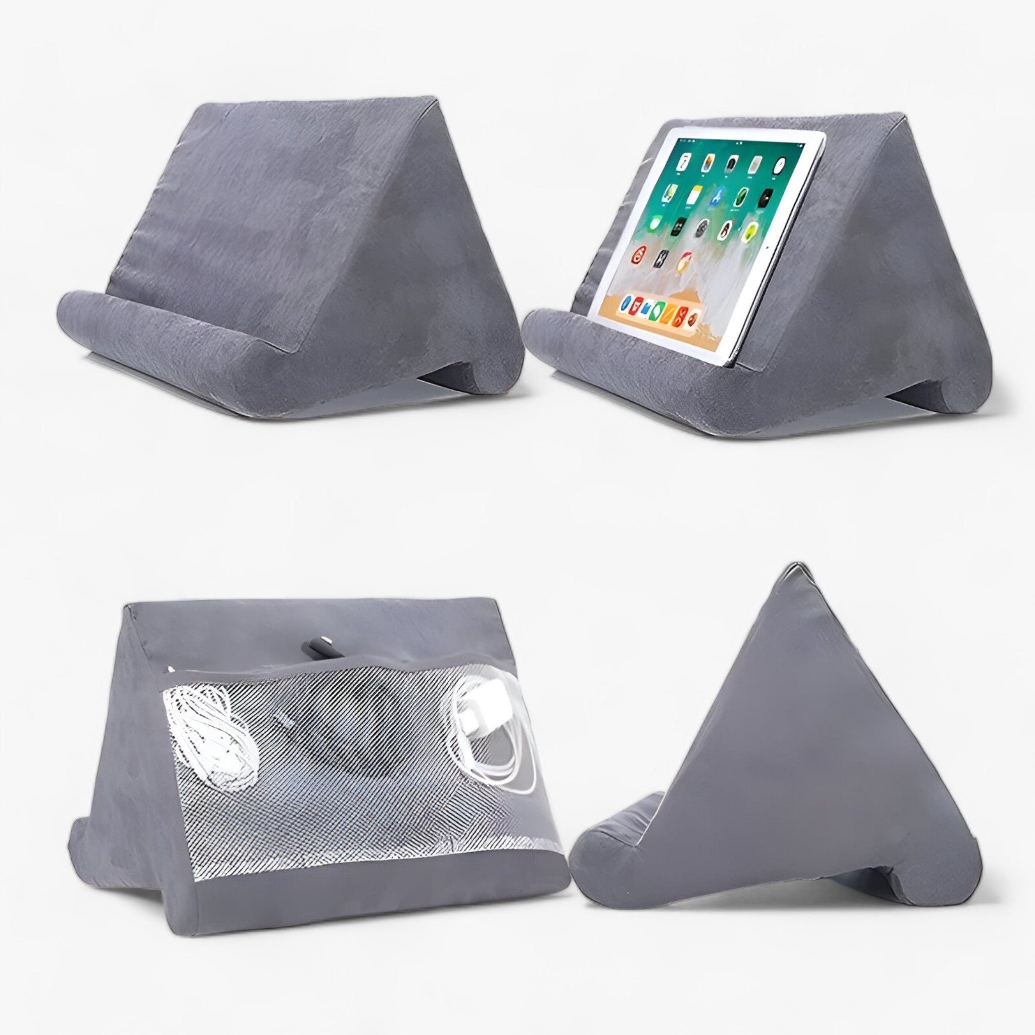 PADREST | Supporto per cuscini – Il compagno perfetto per un utilizzo rilassato dei dispositivi - Grigio - gadgets phone holder - Concept Palermo