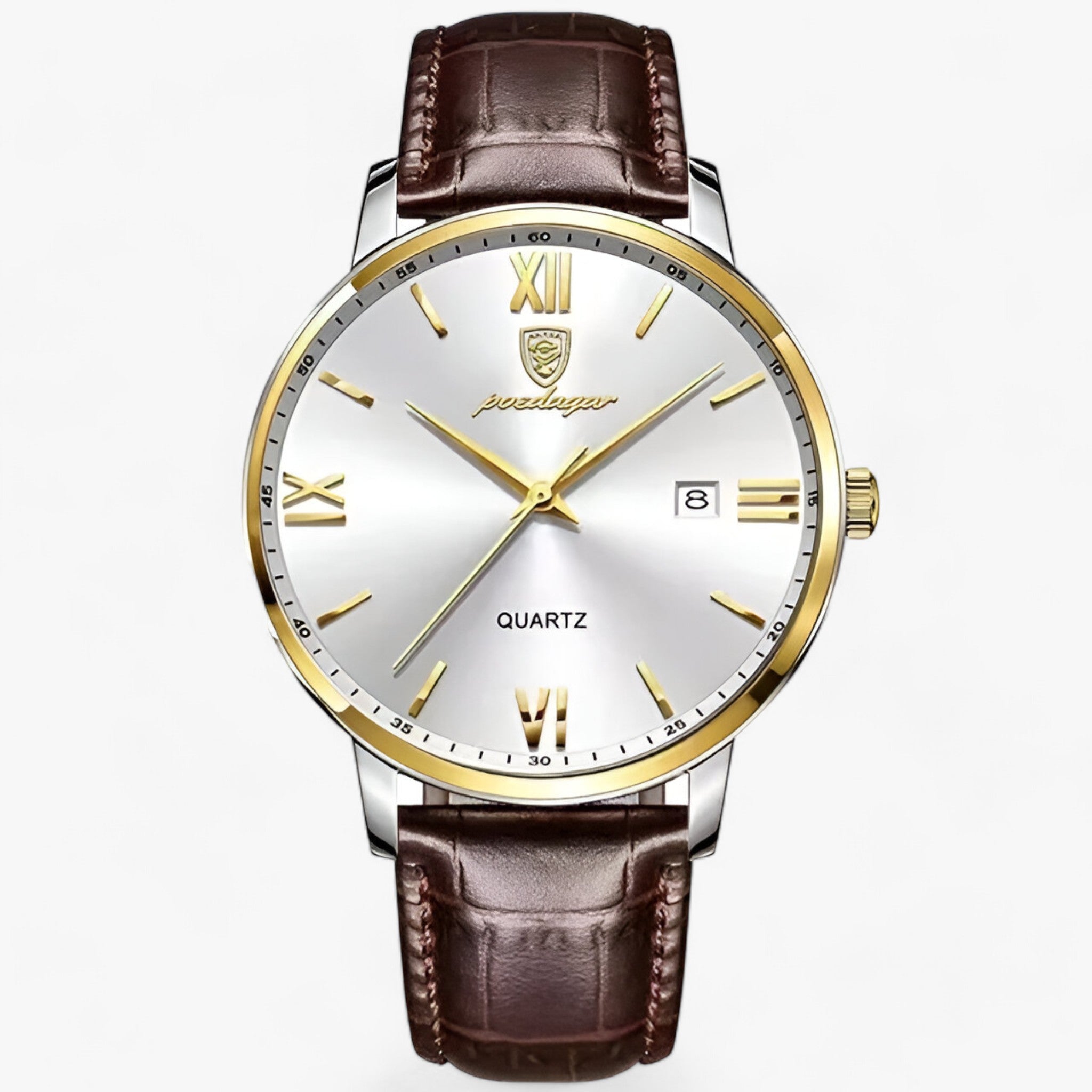 MORGAN | Orologio da Uomo Lussuoso al Quarzo - Orologio Elegante con Cinturino in Pelle - Oro Bianco - Smart Watches watches WATCHES FOR MEN - Concept Palermo