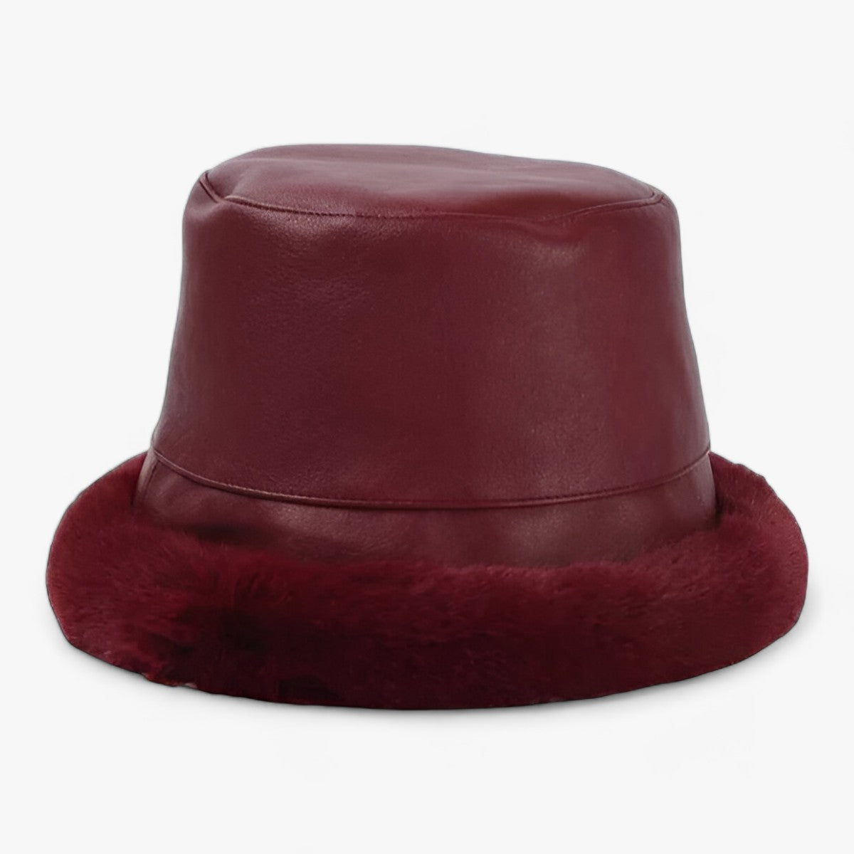 Maxie | Cappello in pelliccia invernale morbido - Per calore e comfort avvolgenti - Rosso - 2011242 ADULT bucket hats Casual Faux Leather Flat Fur Keep warm Mainland China MAXSITI U OUTDOOR Patchwork Spring2021 winter WOMEN - Concept Palermo