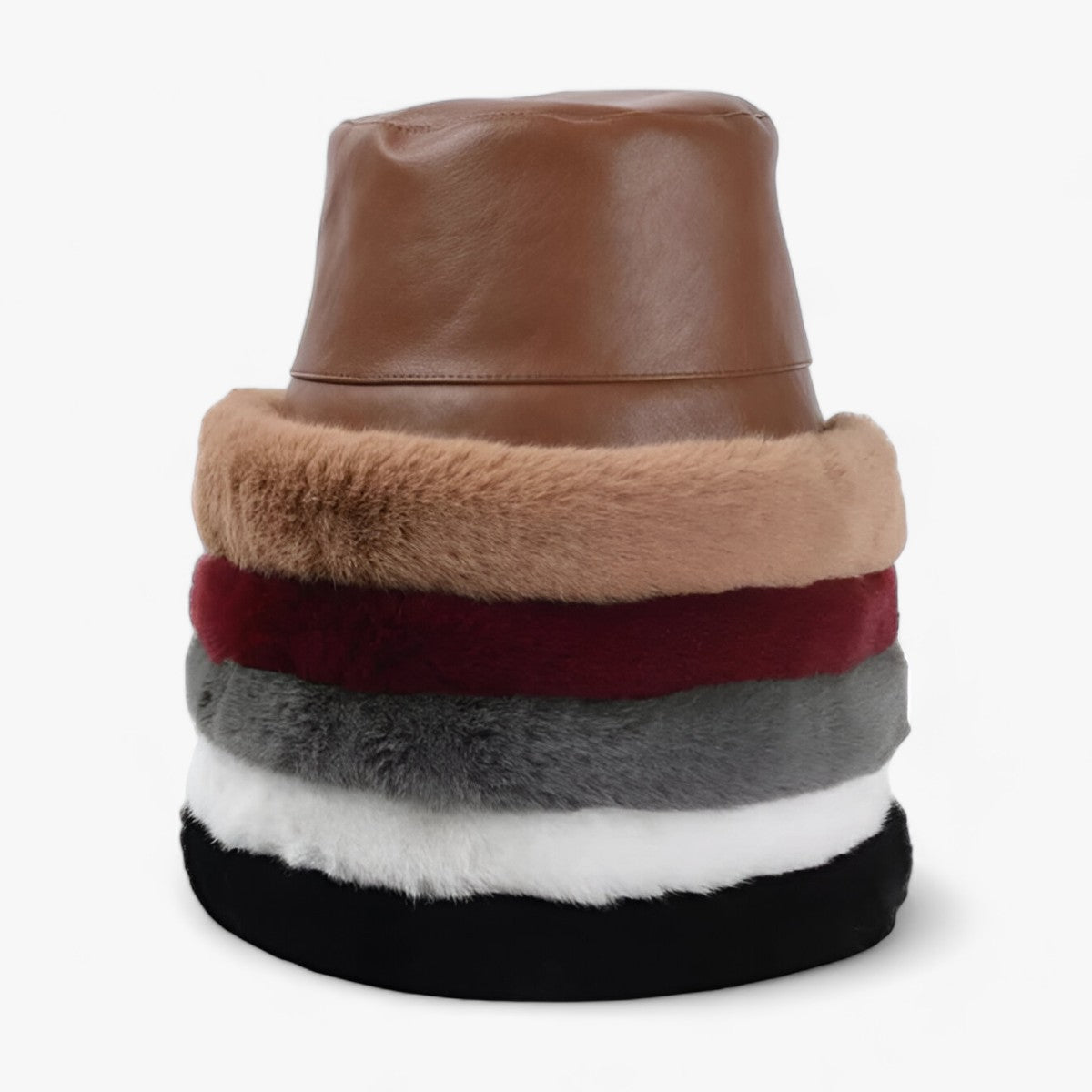 Maxie | Cappello in pelliccia invernale morbido - Per calore e comfort avvolgenti - - 2011242 ADULT bucket hats Casual Faux Leather Flat Fur Keep warm Mainland China MAXSITI U OUTDOOR Patchwork Spring2021 winter WOMEN - Concept Palermo