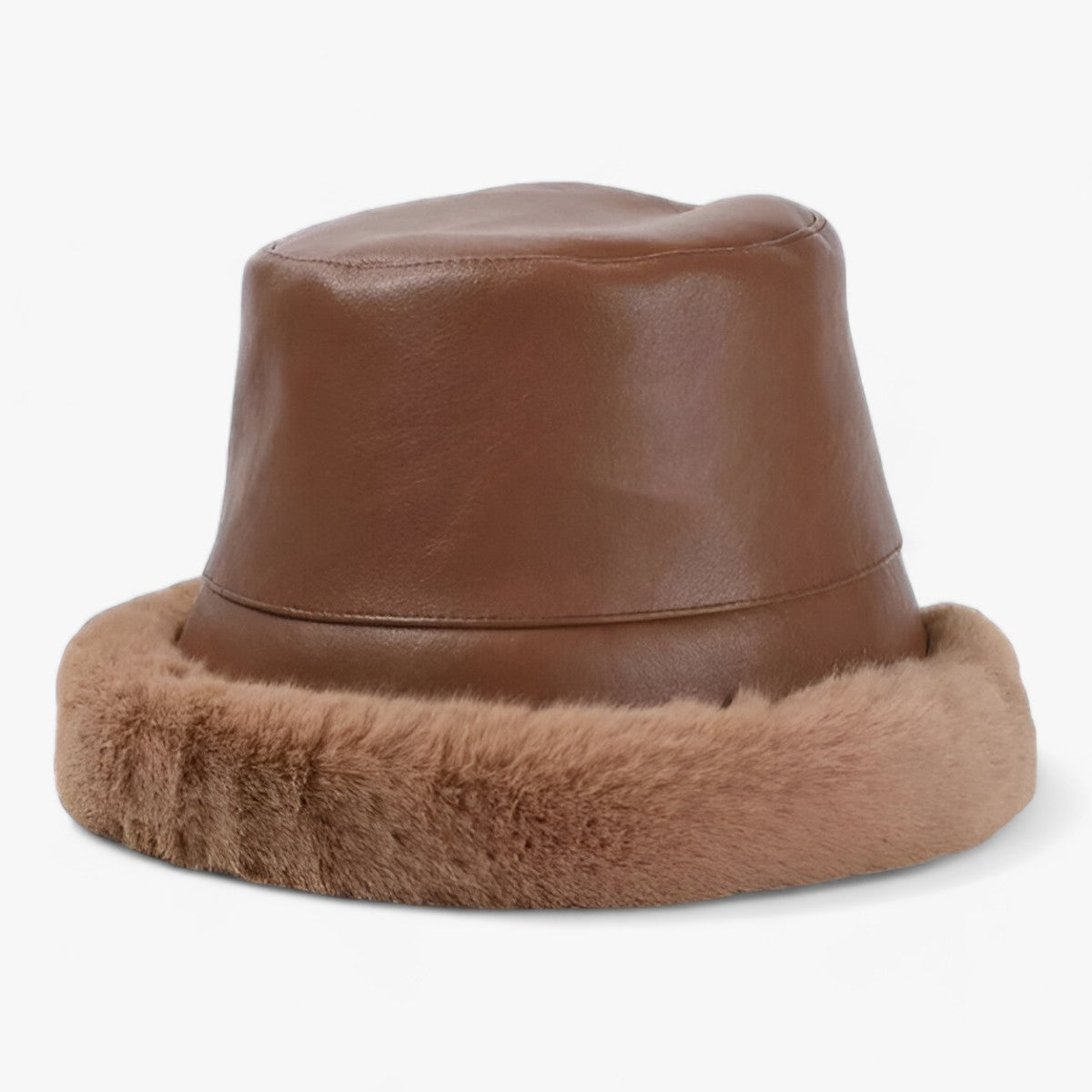 Maxie | Cappello in pelliccia invernale morbido - Per calore e comfort avvolgenti - Khaki - 2011242 ADULT bucket hats Casual Faux Leather Flat Fur Keep warm Mainland China MAXSITI U OUTDOOR Patchwork Spring2021 winter WOMEN - Concept Palermo