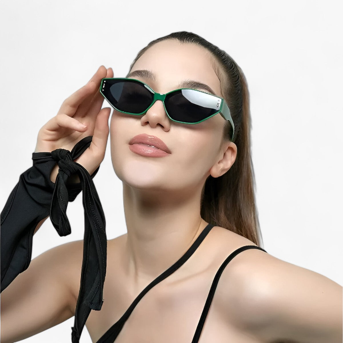 Olva | Occhiali da sole in miglio irregolari unici e alla moda - - 38mm 65mm ADULT Anti-reflective CE China (mainland) EYEWEAR LAURINNY Mainland China Polycarbonate Rectangle resin S792 Sunglasses UV400 WOMEN - Concept Palermo