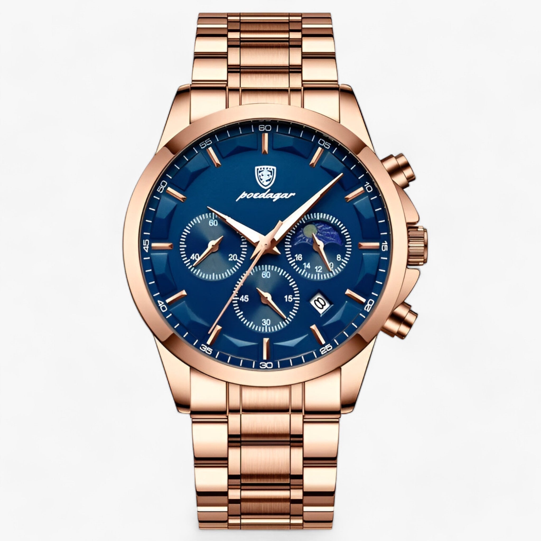 ALEXANDER | Orologio da Uomo - Eleganza e Precisione - Rosa oro Blu S - - Concept Palermo