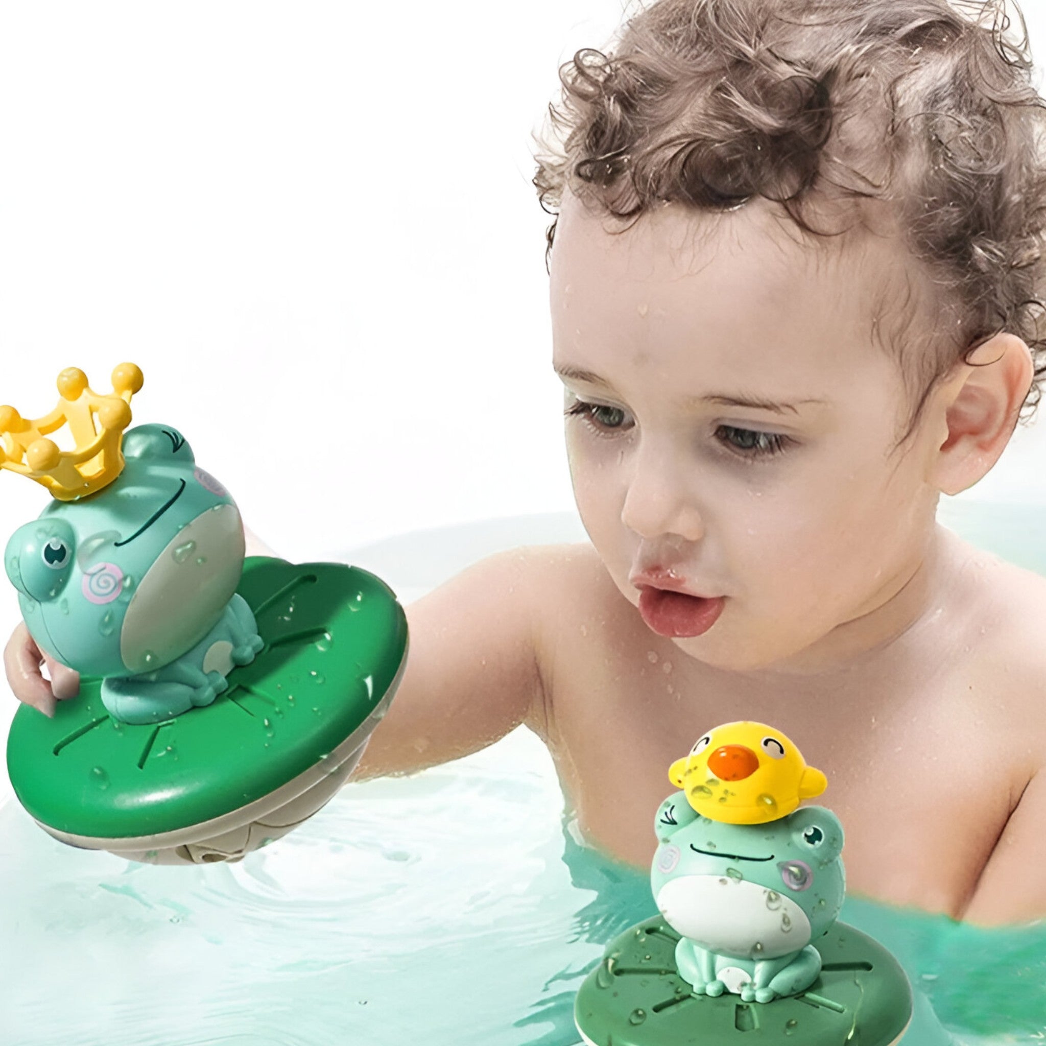 FROGGY | Giocattolo da Bagno Elettrico a Getto d'Acqua - Divertente e Interattivo per Momenti di Piacere Acquatico - - BABIES baby baby unisex - Concept Palermo