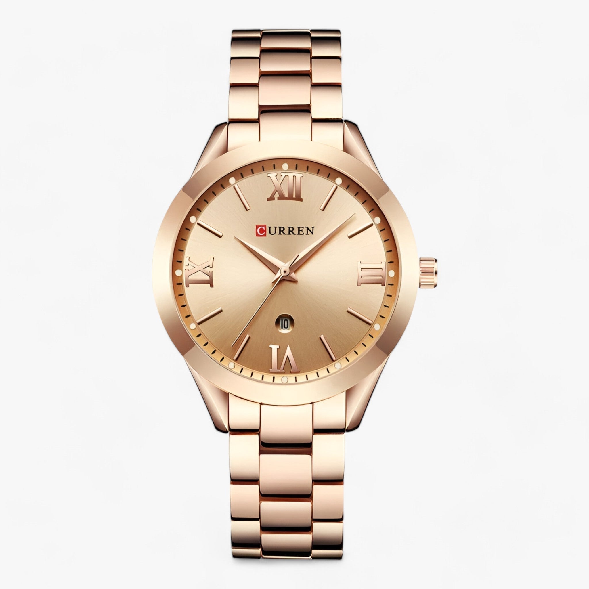 KREATIV | Orologio Elegante da Donna in Acciaio - Design Unico per Ogni Occasione - Rosa chiaro - accessories women Gifts for women watch for women women women quartz watches women watch wrist watches for women - Concept Palermo