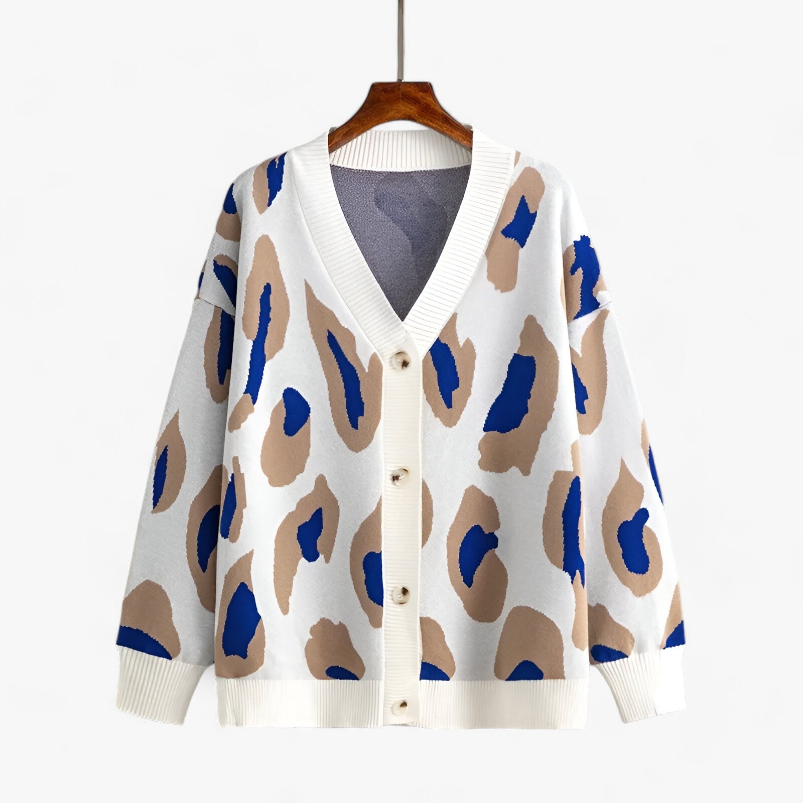 Cardigan Sophia - Versatilità elegante per il tuo guardaroba invernale perfetto - Blu baby nero Una dimensione - cardigan Sweater WOMEN - Concept Palermo
