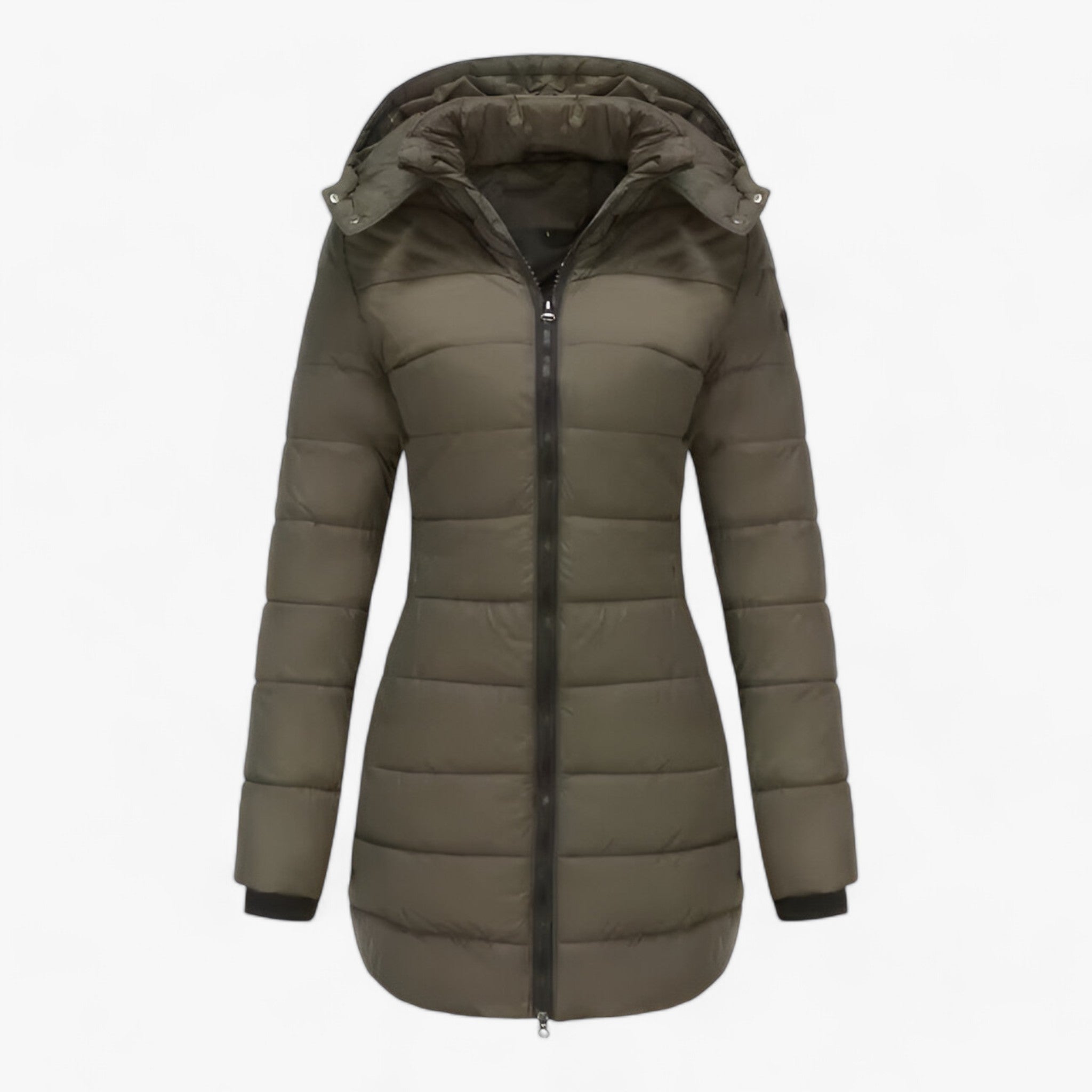 Elena | Parka Lunga con Cappuccio - Calore Estremo per l'Inverno - Oliva - Autumn And Winter winter jacket Winter jacket men Winter jacket women - Concept Palermo