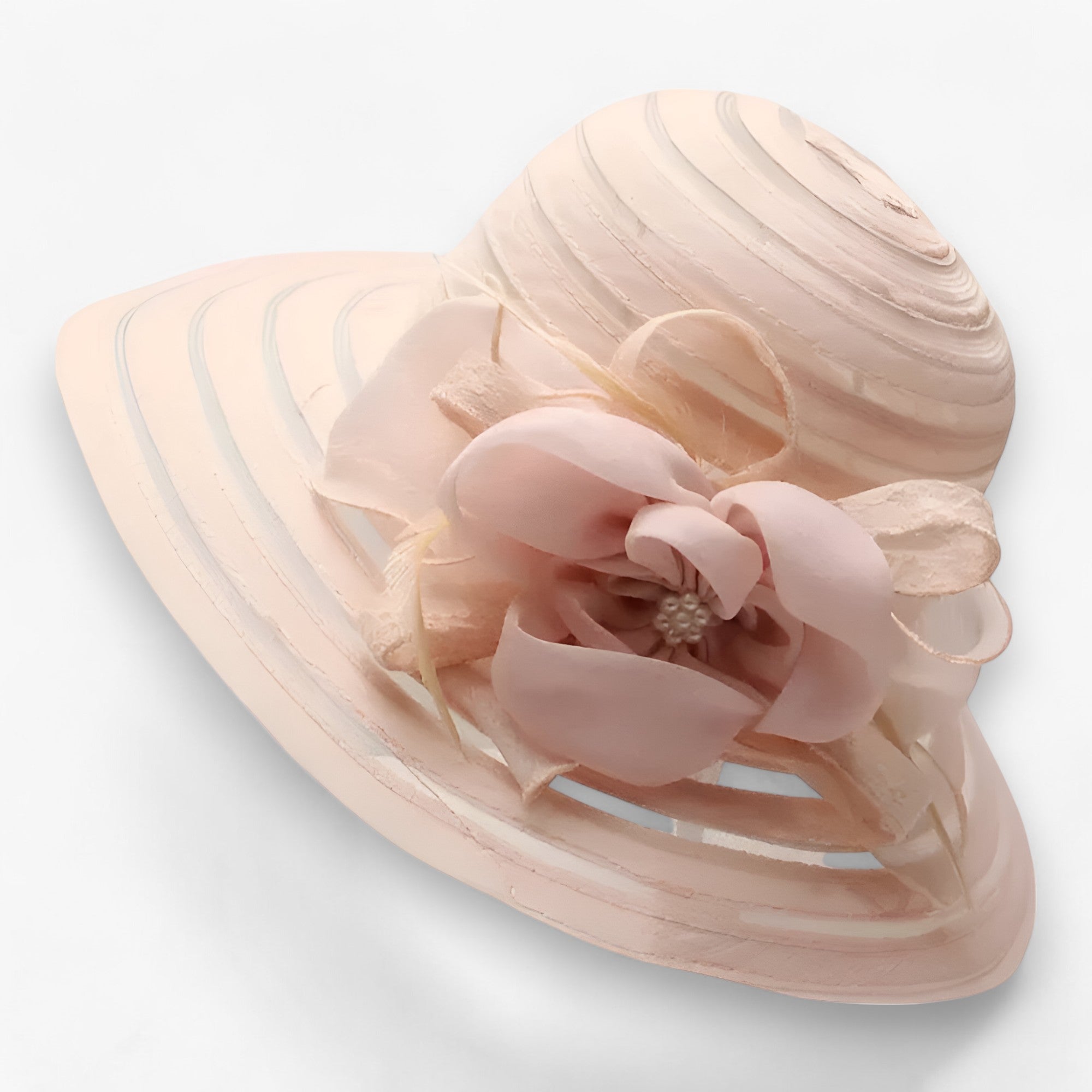 ELEGANCE | Cappello da sole in organza da donna - Elegante protezione solare - Giallo chiaro M56-58cm - hat Spring and Summer summer Sun Hats white WOMEN womens fashion - Concept Palermo