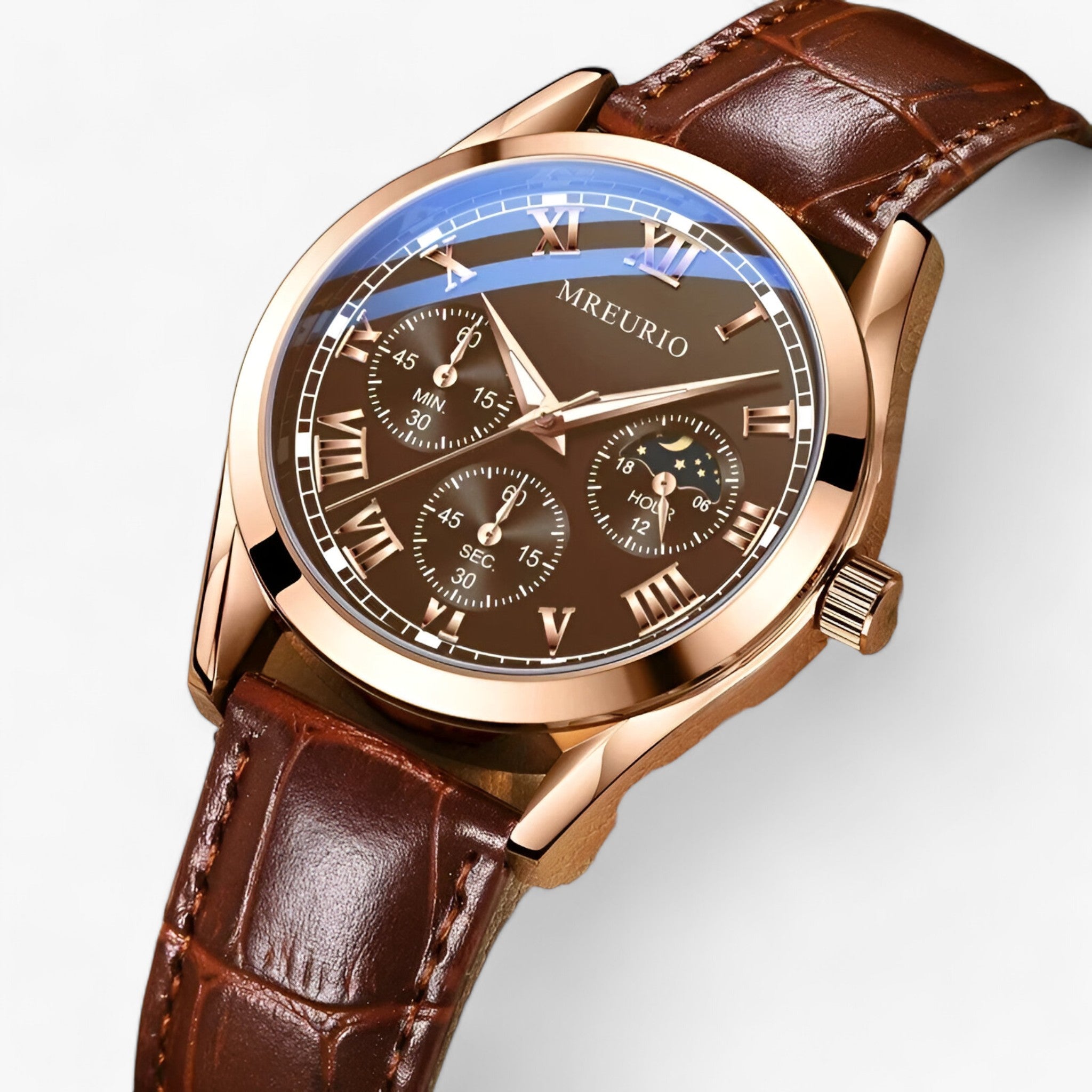 AURELIUS | Orologio da uomo con meccanismo al quarzo - Orologio elegante da business con cinturino in pelle di lusso - - Smart Watches watches WATCHES FOR MEN wistwatches - Concept Palermo