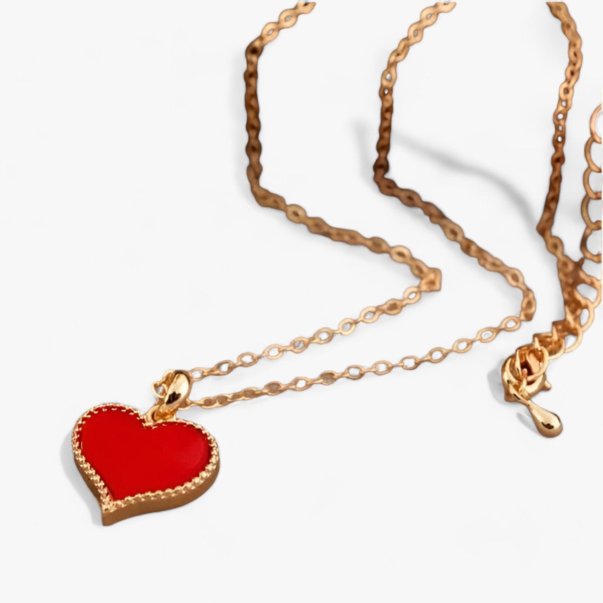 Serena | Collana Hart Hanger - Accessorio Perfetto per Ogni Occasione - - 1.5*1.5cm 40cm All Compatible Anniversary BEAUTY bijoux collana collier collar colar gioielli joyas Casual/Sporty Copper fashion guangtuo HEART Mainland China Metal NECKLACES NK147 Pendant Necklaces Snake Chain Women Zhejiang - Concept Palermo