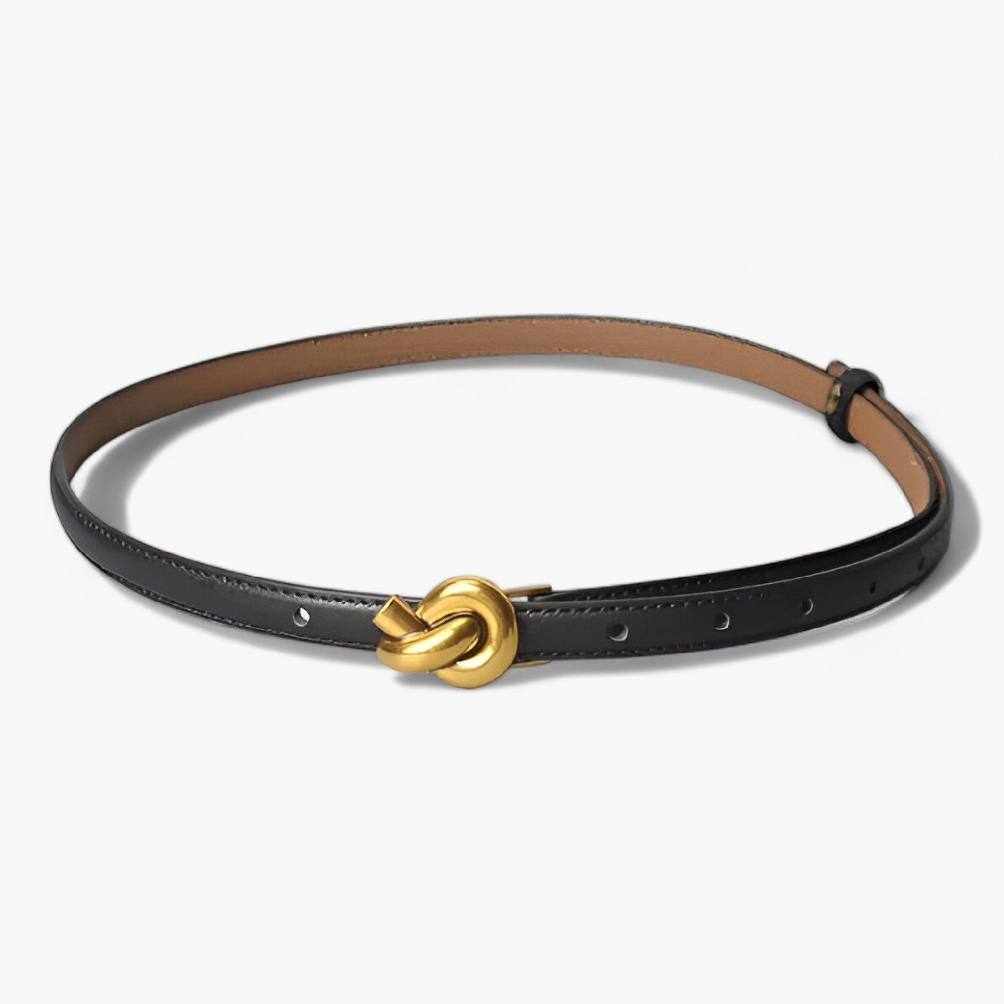 ELEGANZA | Cintura in pelle: essenziale per chi è attento alla moda - Nero 105CM - 018 1.5cm 2cm ADULT Belts China (mainland) fashion Guangdong Mainland China Solid Split Leather WOMEN - Concept Palermo