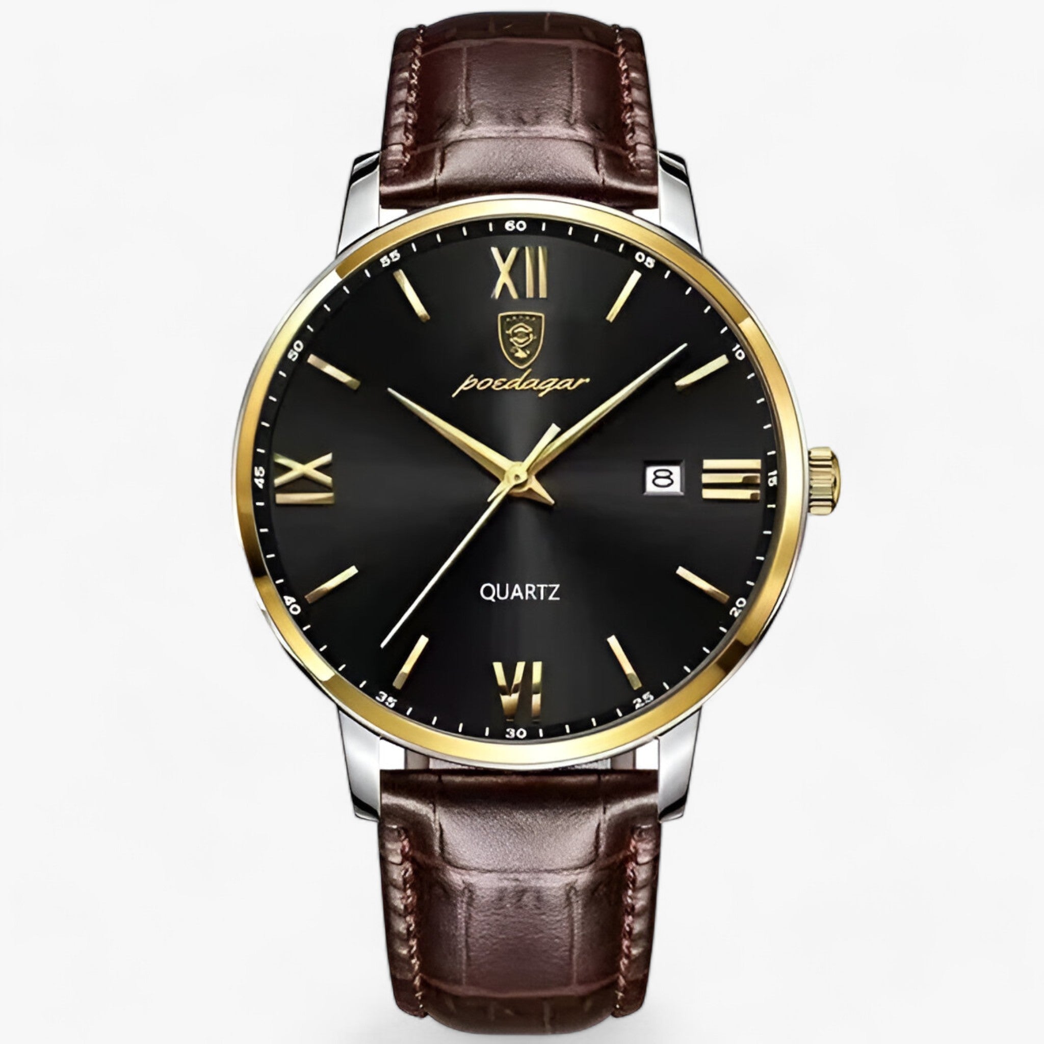 MORGAN | Orologio da Uomo Lussuoso al Quarzo - Orologio Elegante con Cinturino in Pelle - Oro Nero - Smart Watches watches WATCHES FOR MEN - Concept Palermo