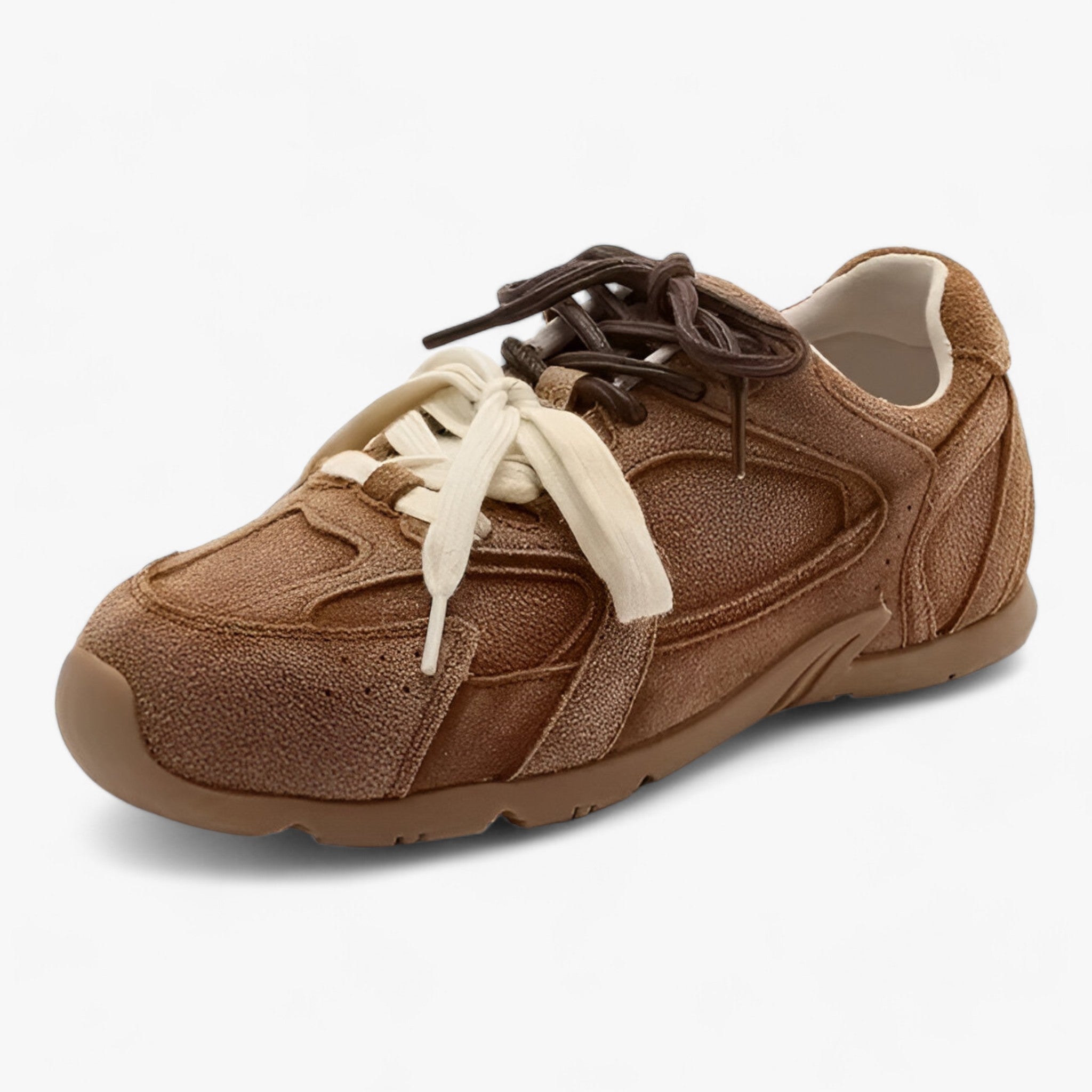 Emma | Sneakers in vera pelle classici con fascino retrò - Marrone - shoes Shoes women - Concept Palermo