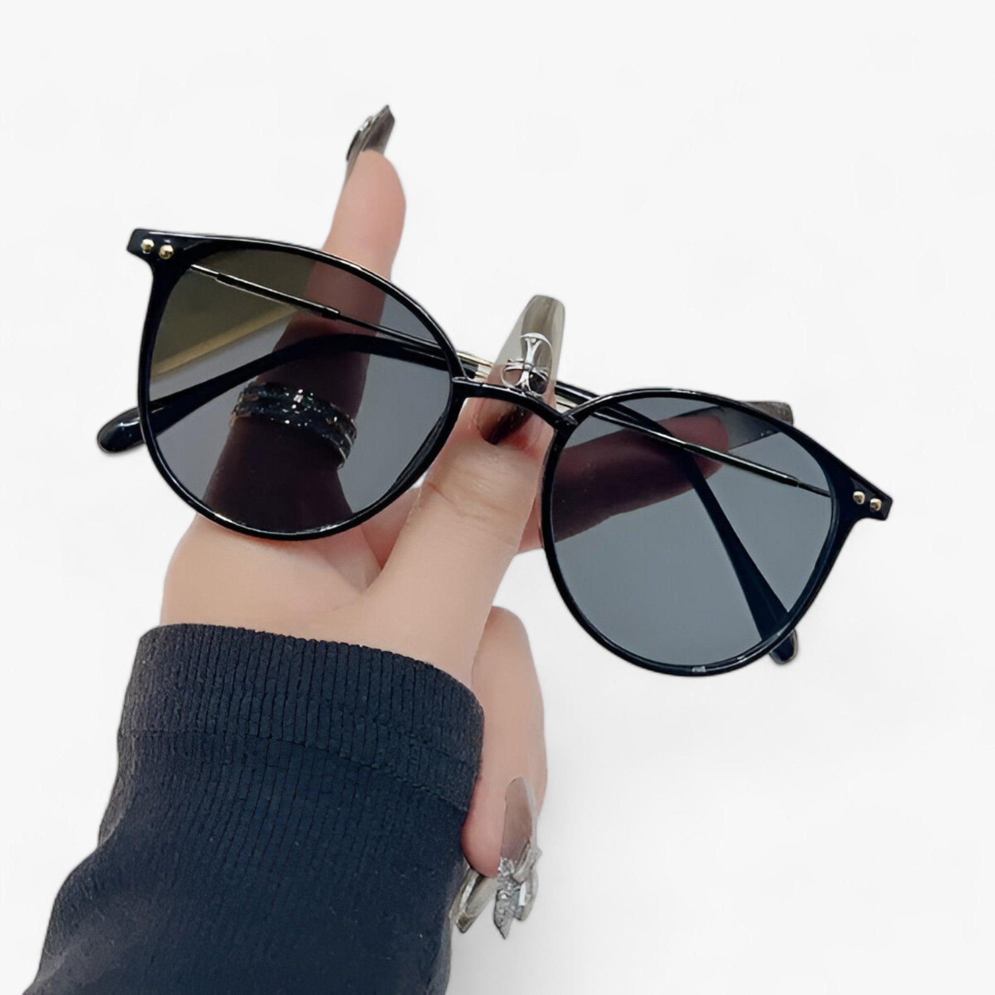 Aurora | Occhiali da sole di lusso - Montatura rotonda classica per la protezione degli occhi - - ADULT ALLOY EYEWEAR KEDEFAG Polycarbonate Round Sunglasses sunglasses for women WOMEN - Concept Palermo