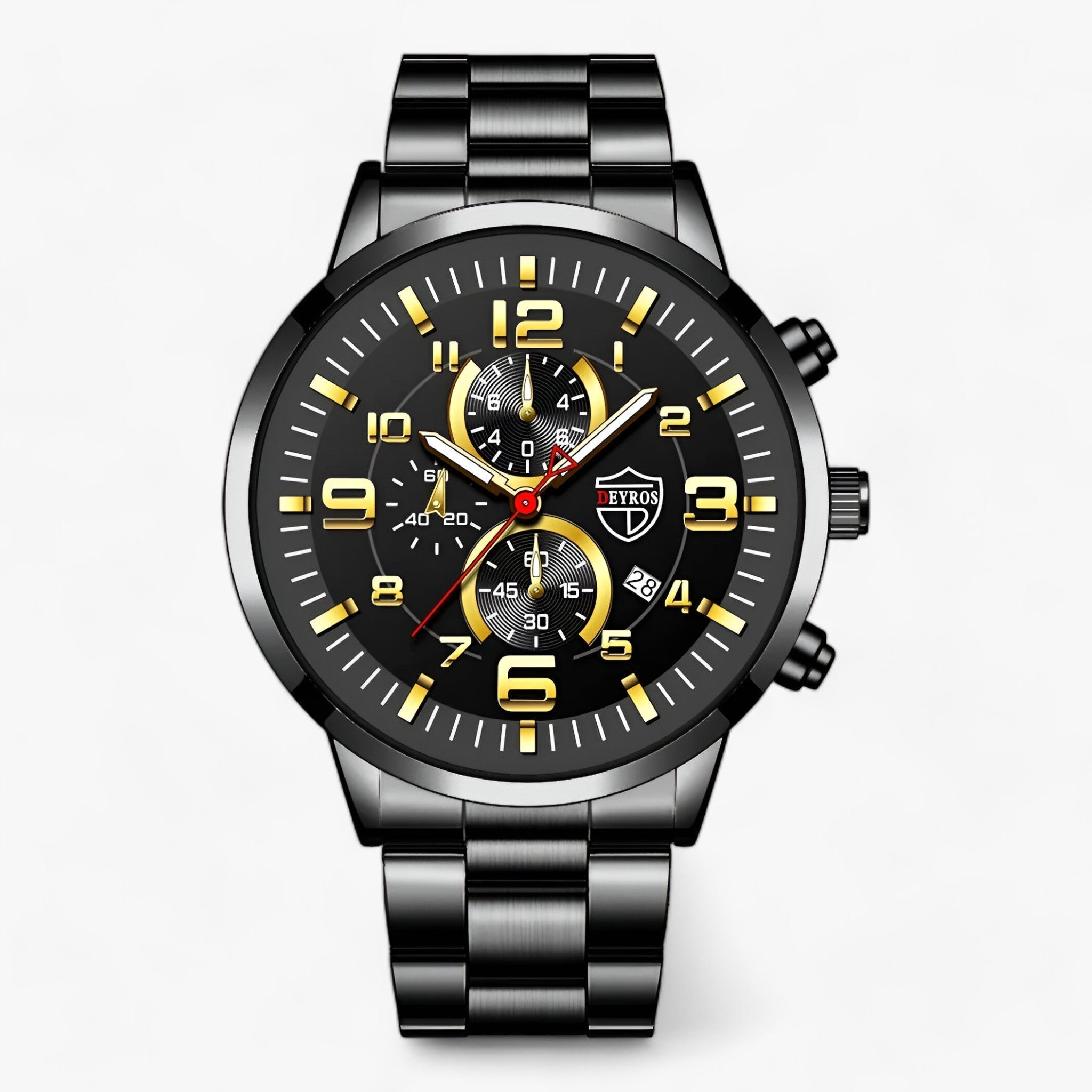 ZENITH | Elegante Ur - La Combinazione Ideale di Stile e Funzionalità - Nero Oro - men - Concept Palermo