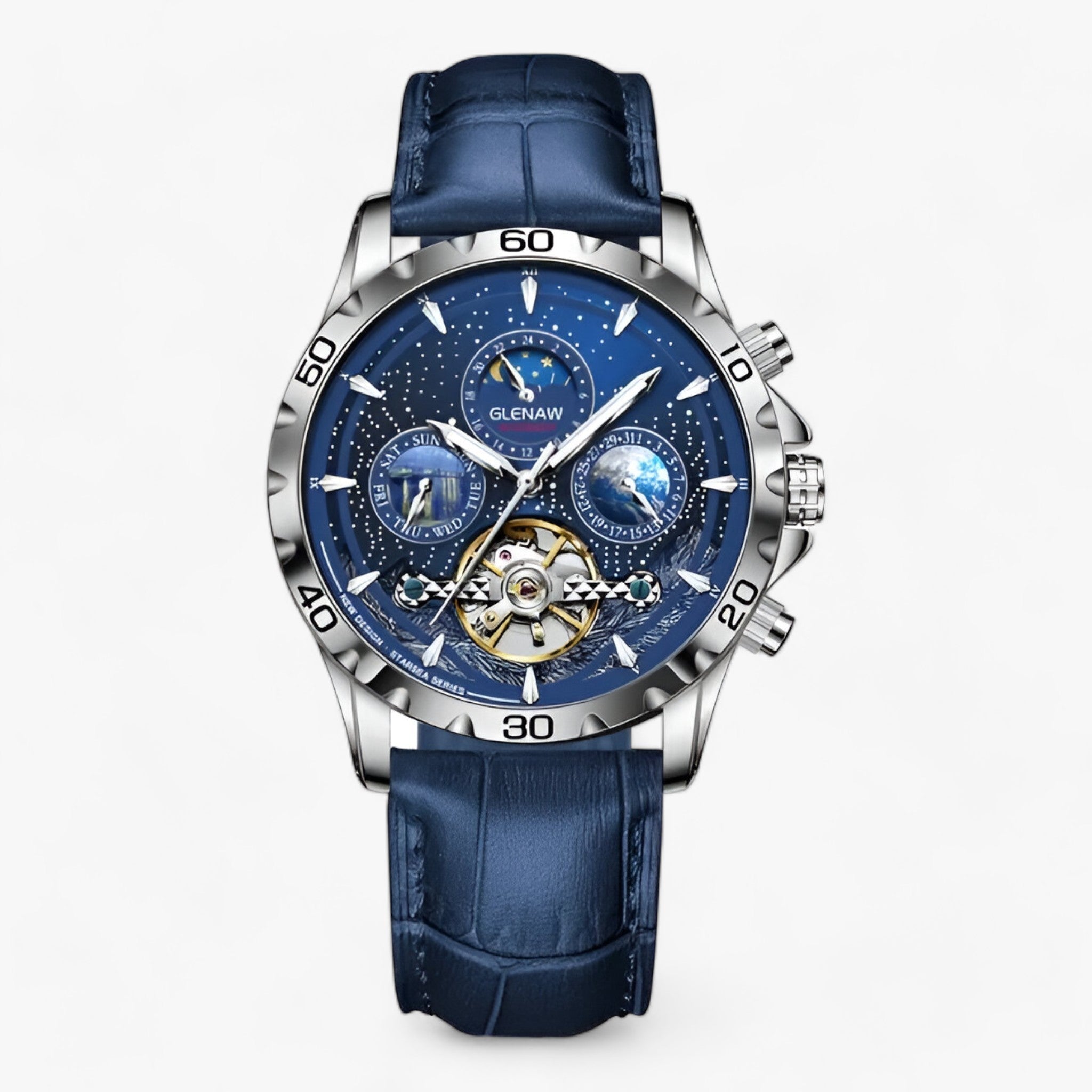 Max | La Bellezza del Tempo - Eleganti Orologi Stellati con Incomparabile Precisione - Blu - men - Concept Palermo