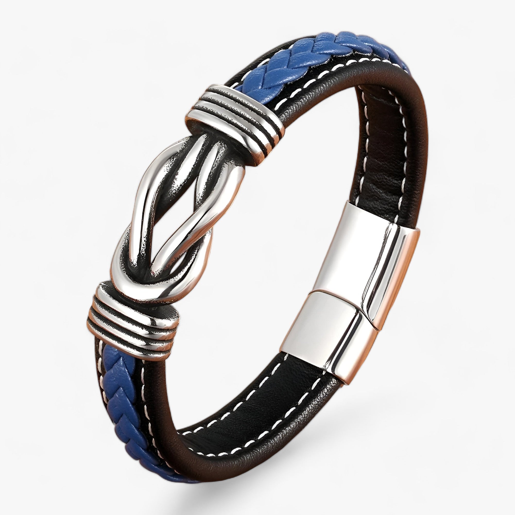 Bracciale in vera pelle - Eleganza e robustezza combinati - - armband bracelet for men men bracelet - Concept Palermo