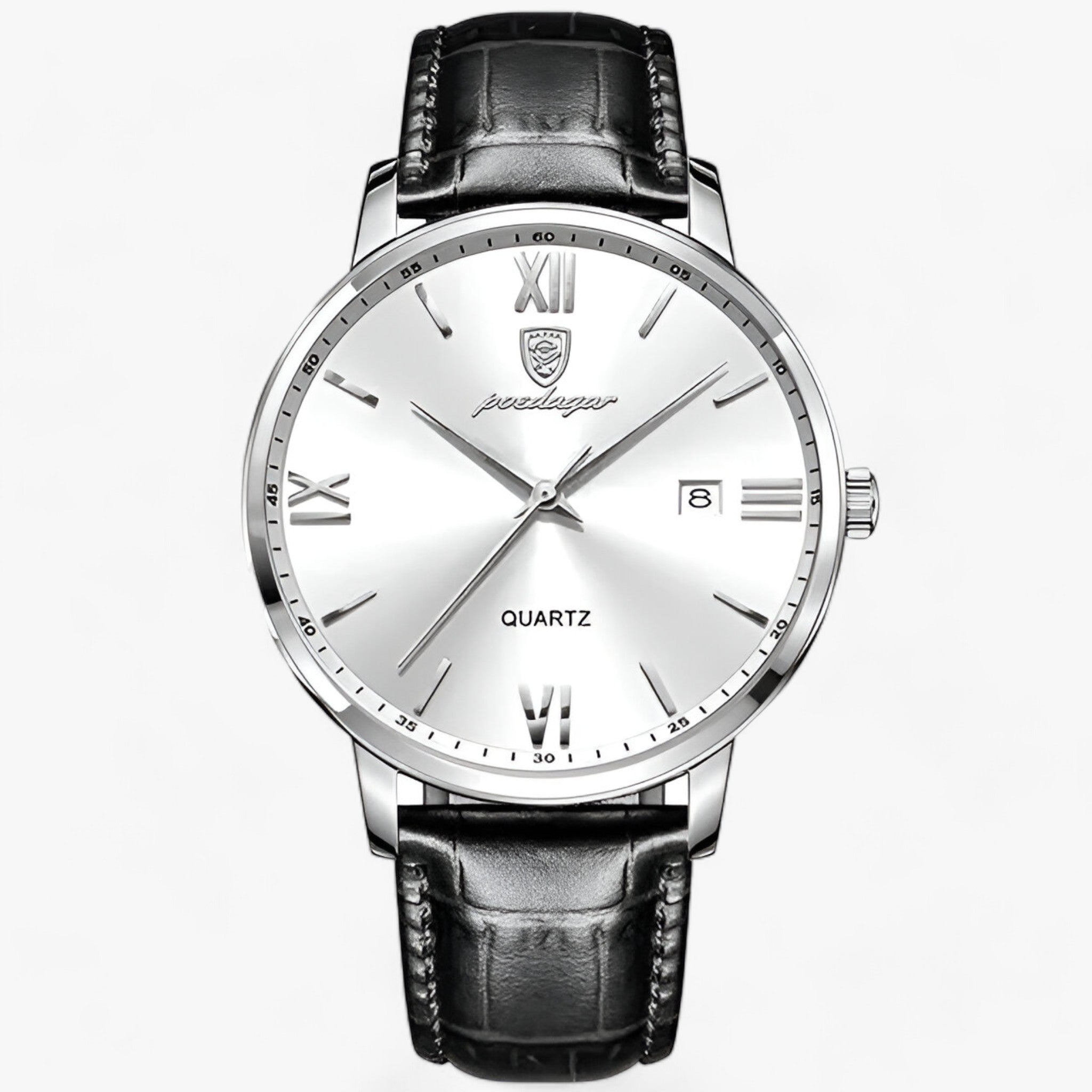 MORGAN | Orologio da Uomo Lussuoso al Quarzo - Orologio Elegante con Cinturino in Pelle - Argento Bianco - Smart Watches watches WATCHES FOR MEN - Concept Palermo