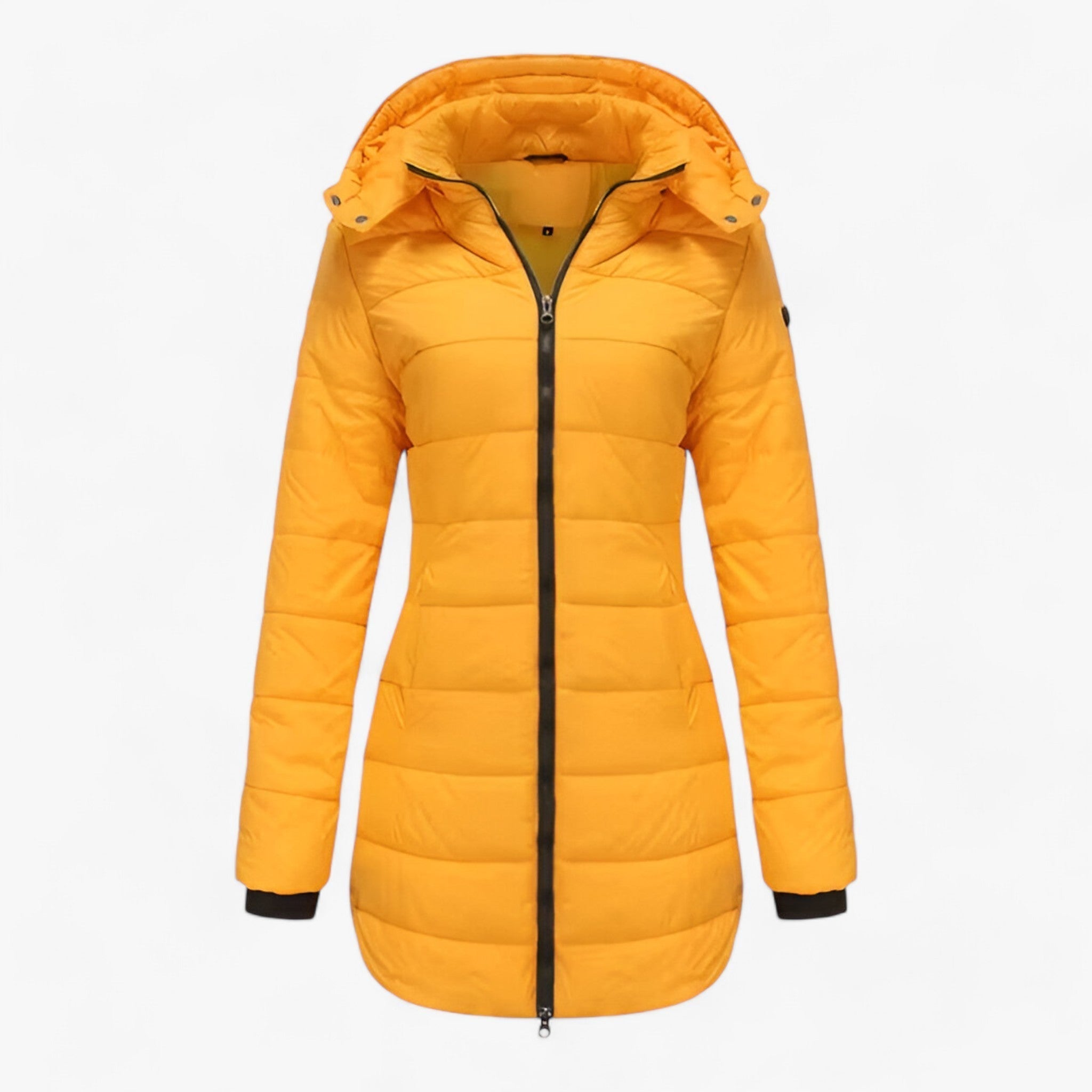 Elena | Parka Lunga con Cappuccio - Calore Estremo per l'Inverno - Giallo - Autumn And Winter winter jacket Winter jacket men Winter jacket women - Concept Palermo