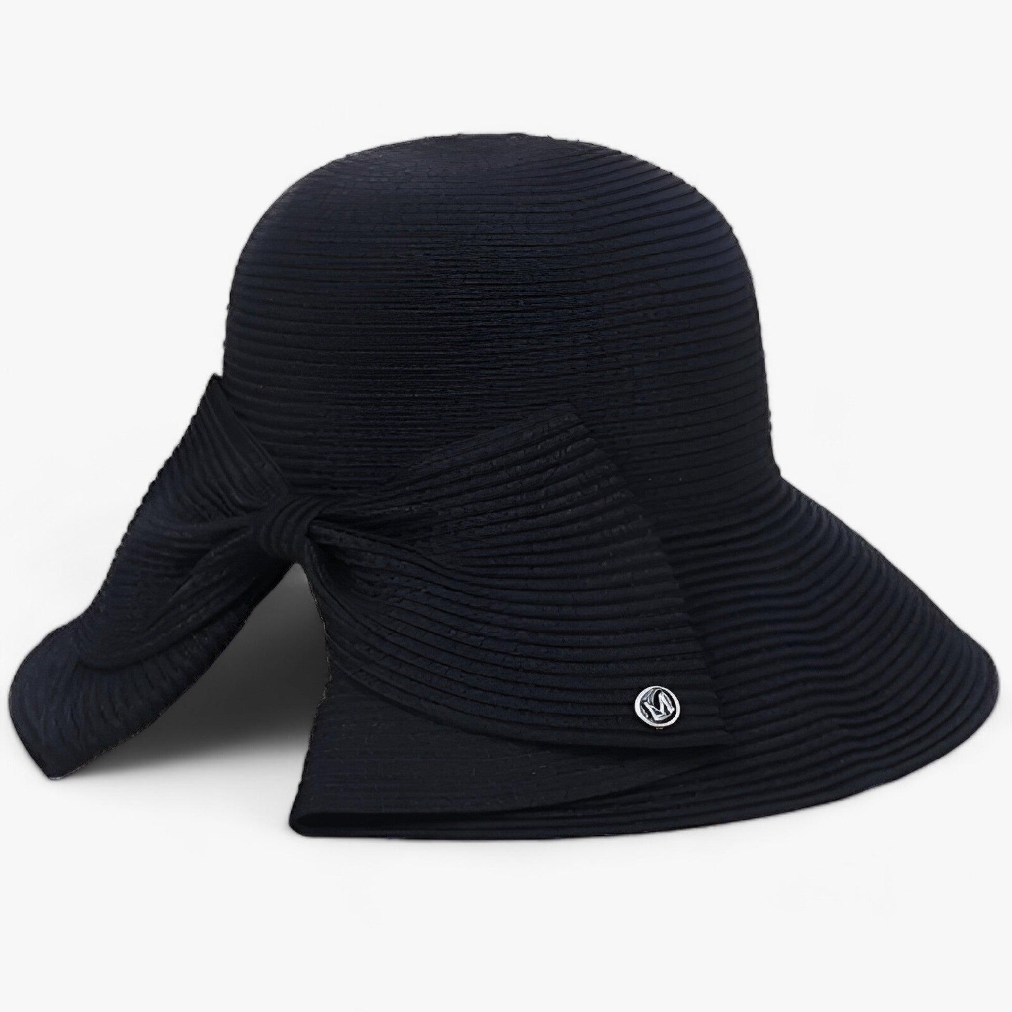 Serena | Cappello da sole a tesa larga anti-UV - Protezione solare elegante - Nero 56-58cm - beach hat Hat Hat for girls summer hat sun hat Sun Hats wide brim hat WOMEN women hat - Concept Palermo