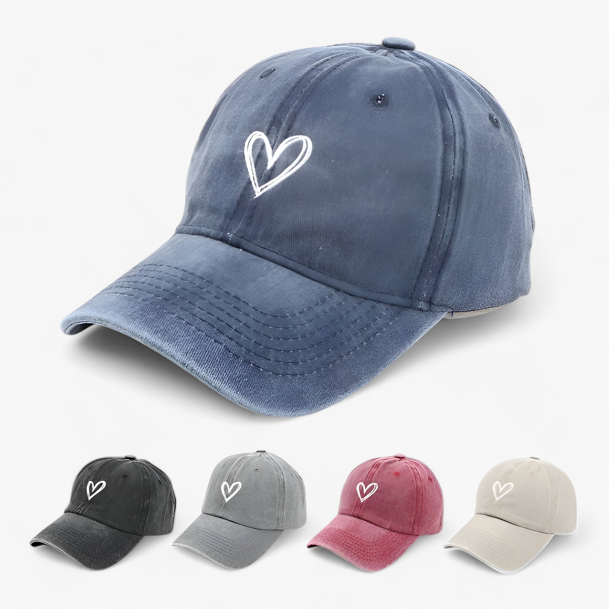 Kärlek | Cappellino da baseball regolabile - Charme retrò & Protezione solare - - Adjustable Baseball caps Decorate OUTDOOR WOMEN - Concept Palermo