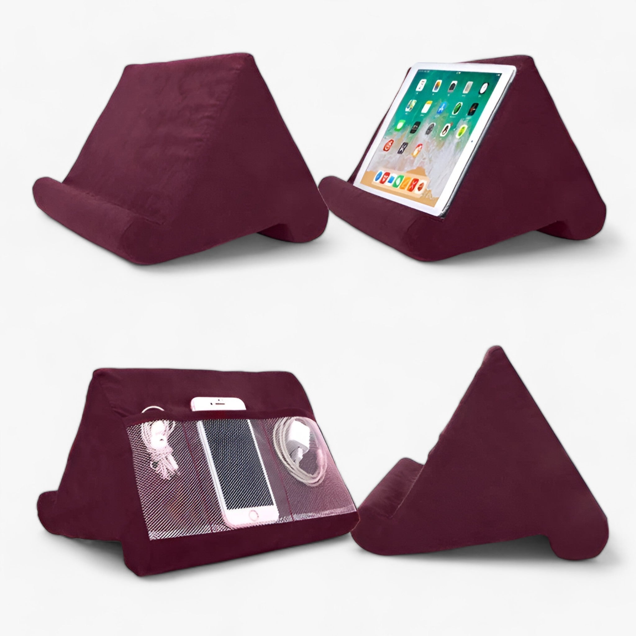 PADREST | Supporto per cuscini – Il compagno perfetto per un utilizzo rilassato dei dispositivi - Rosso - gadgets phone holder - Concept Palermo