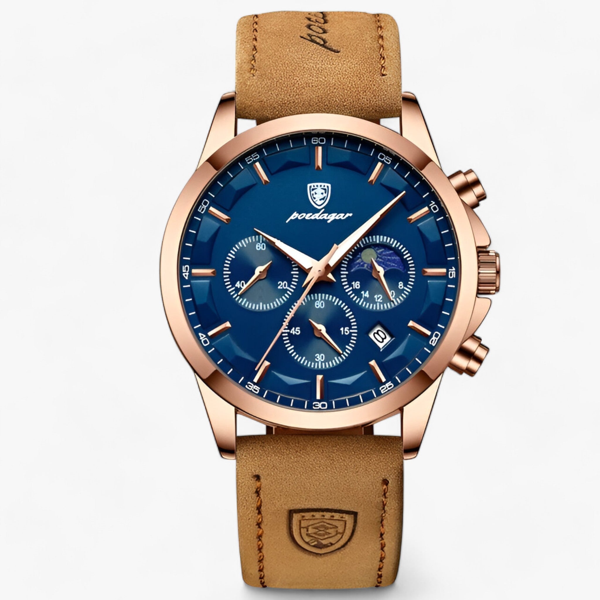 ALEXANDER | Orologio da Uomo - Eleganza e Precisione - Rosa oro Blu L - - Concept Palermo