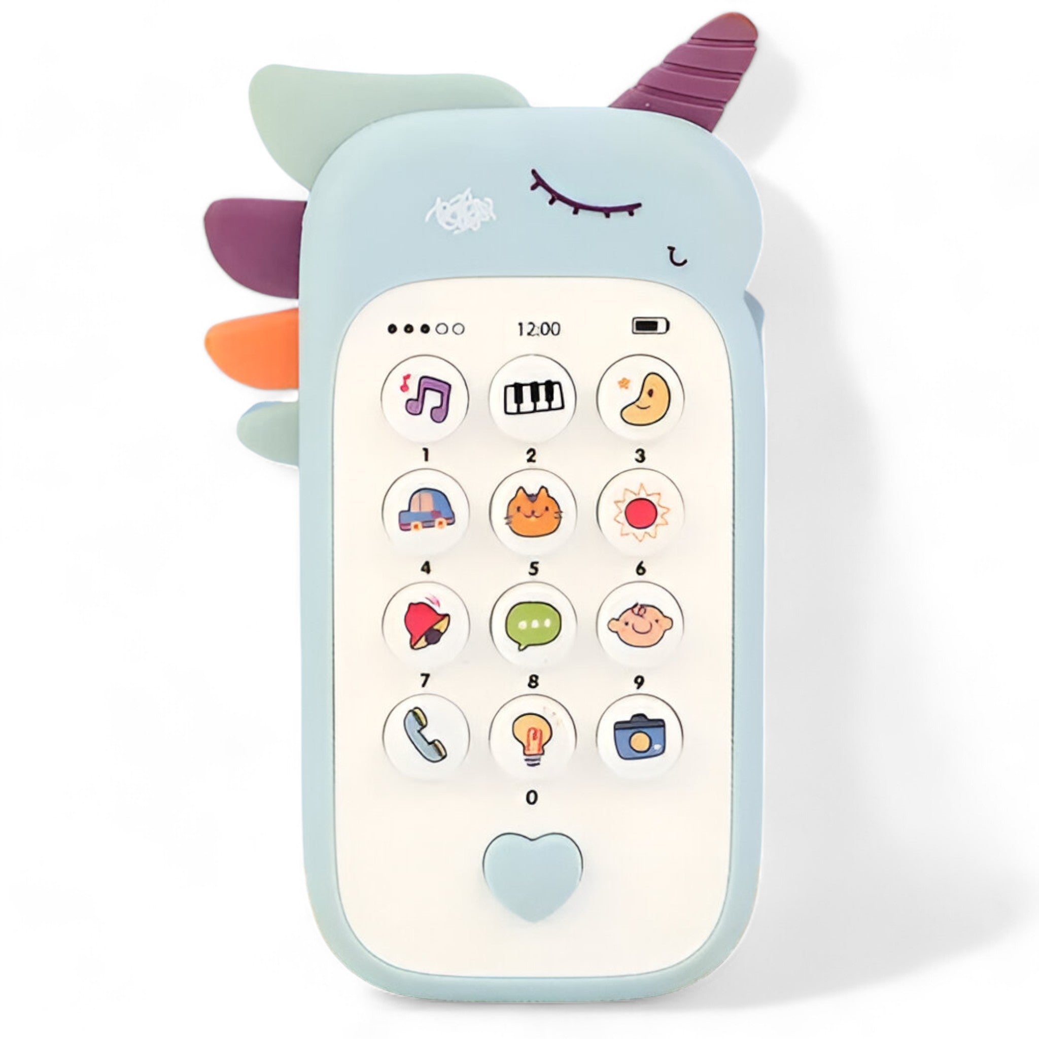 Alex | Telefono Interattivo per Bambini - Melodie Rilassanti e Divertimento Assicurato! - Unicorno-Blu - toys TOYS AND GAMES toys for kids - Concept Palermo