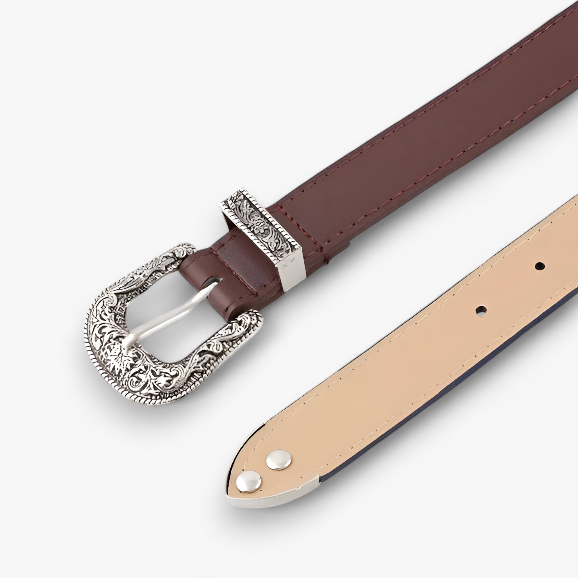 MAVEN | Cintura in pelle a stiletto - Stile vintage e durabilità - - BELTS Metal moda WOMEN womens belt womens fashion - Concept Palermo